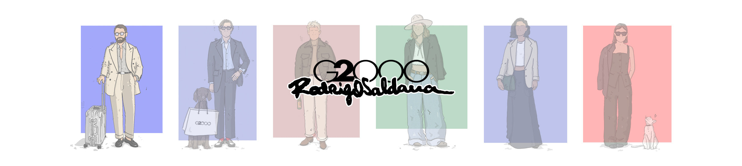 G2000 X Rodrigo Saldana Oxford Embroidery Casual Shirts