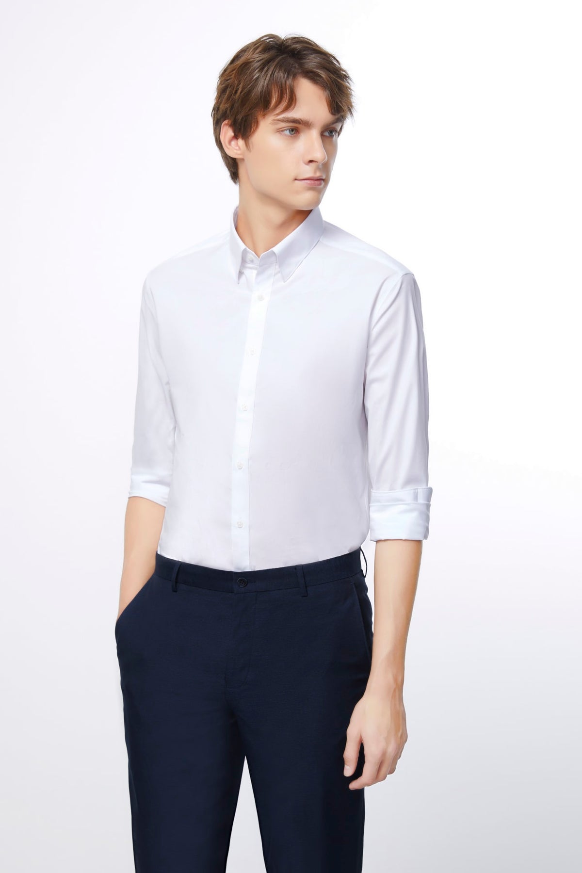 G2000 - Shirts - Non-Iron Easy Care Smart Fit Poplin Shirt