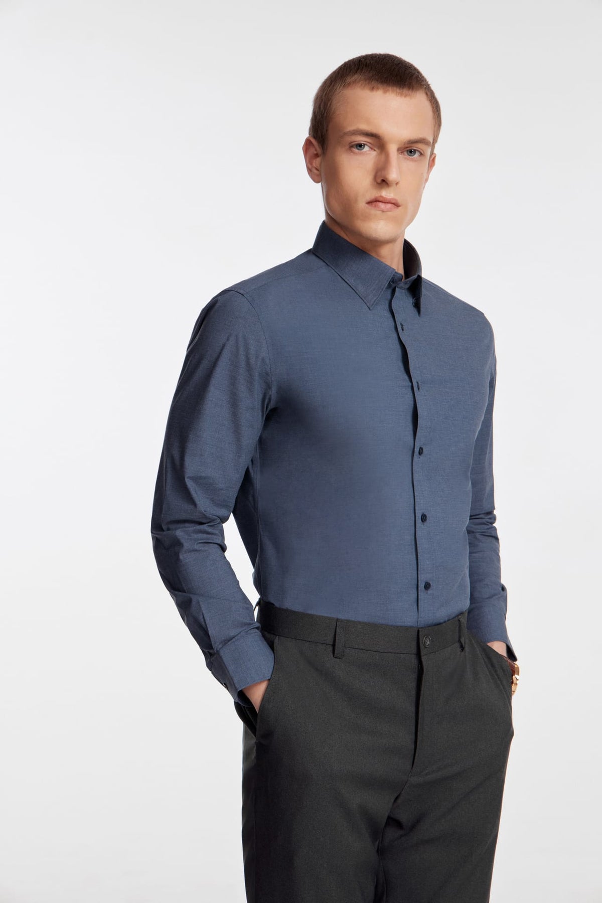 G2000 - Shirts - Non-Iron Easy Care Smart Fit Poplin Shirt