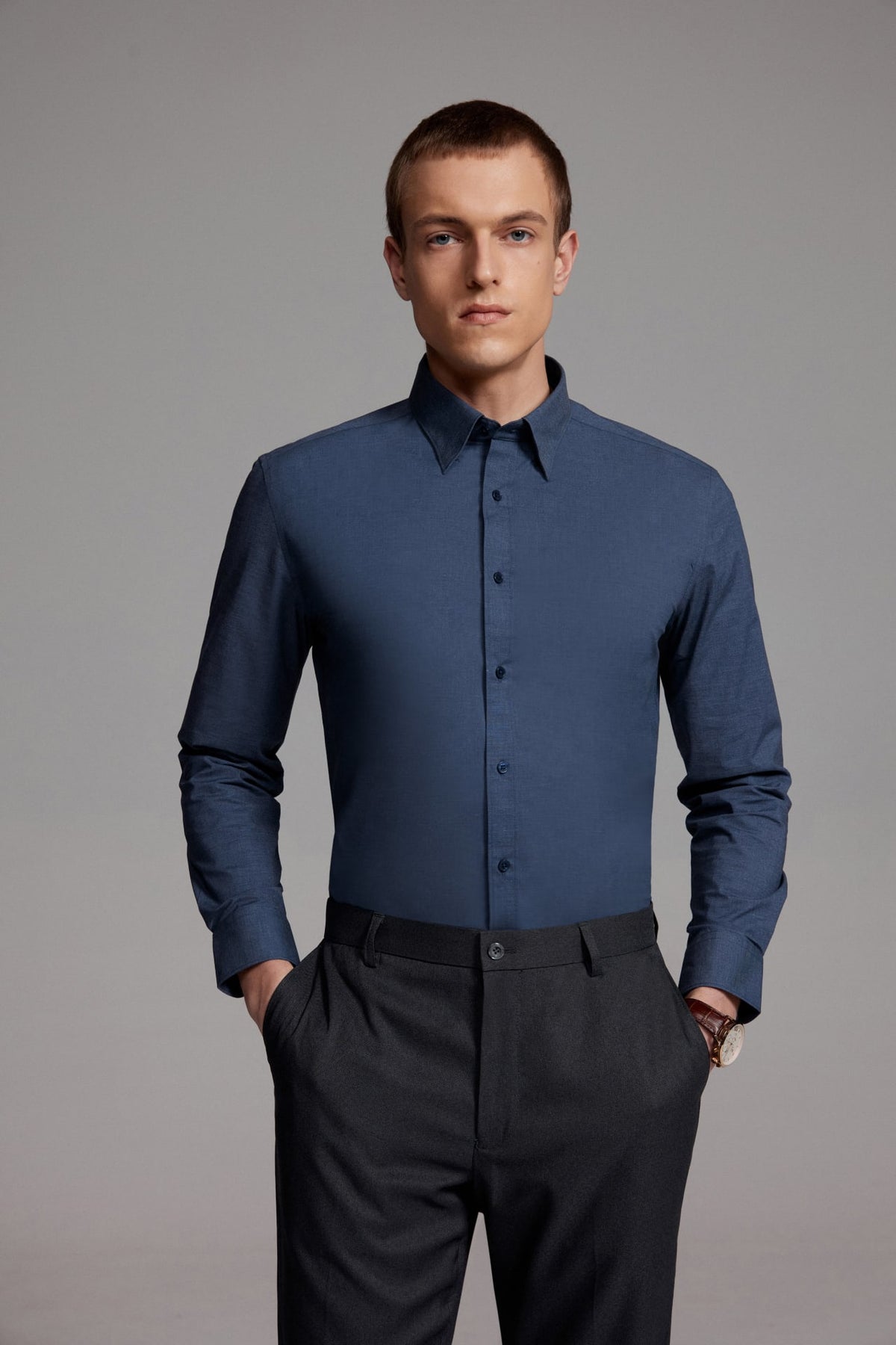 G2000 - Shirts - Non-Iron Easy Care Smart Fit Poplin Shirt