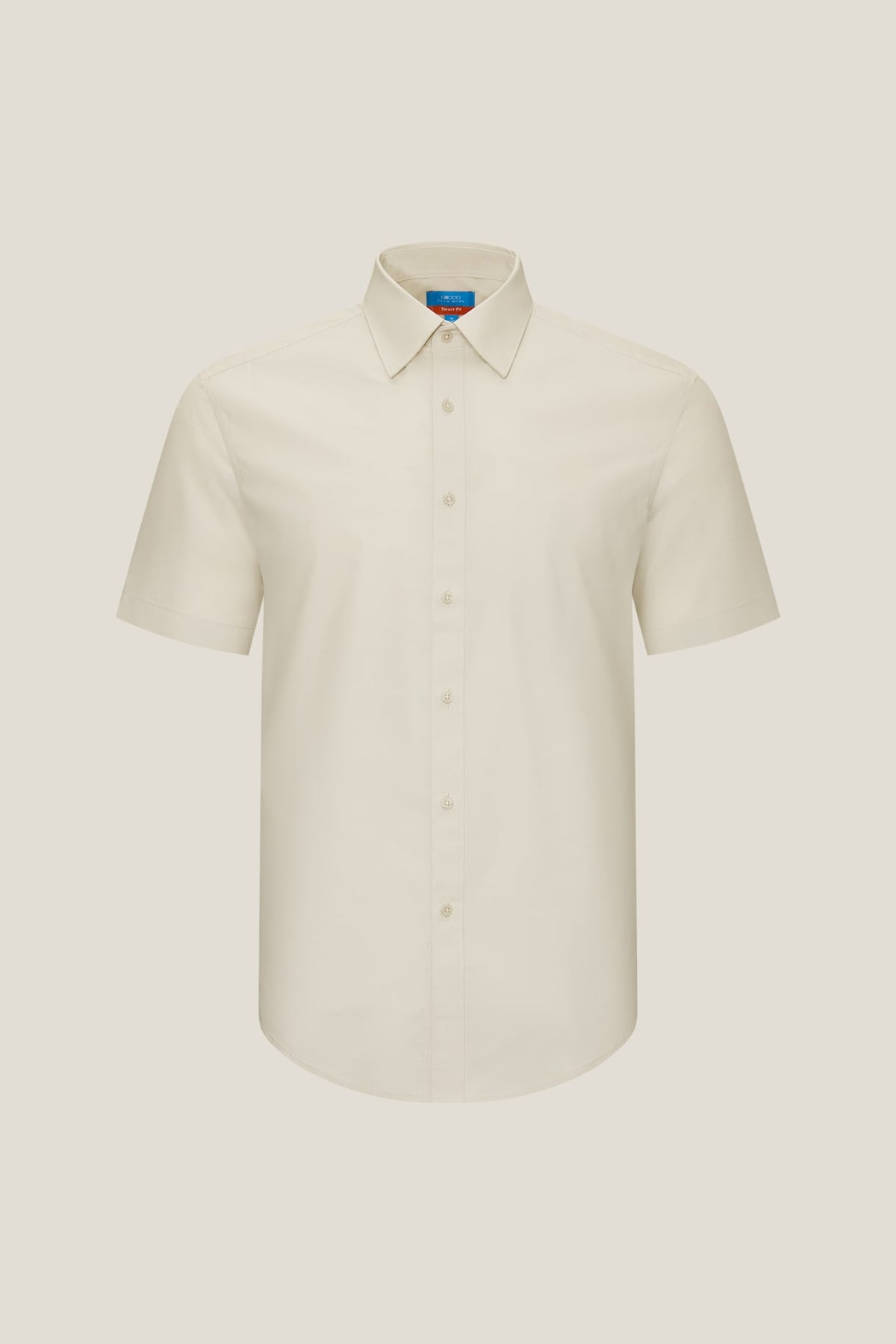 G2000 Shirts Non-Iron Easy Care Smart Fit Poplin Short Sleeve Shirt Oxford Tan Smart