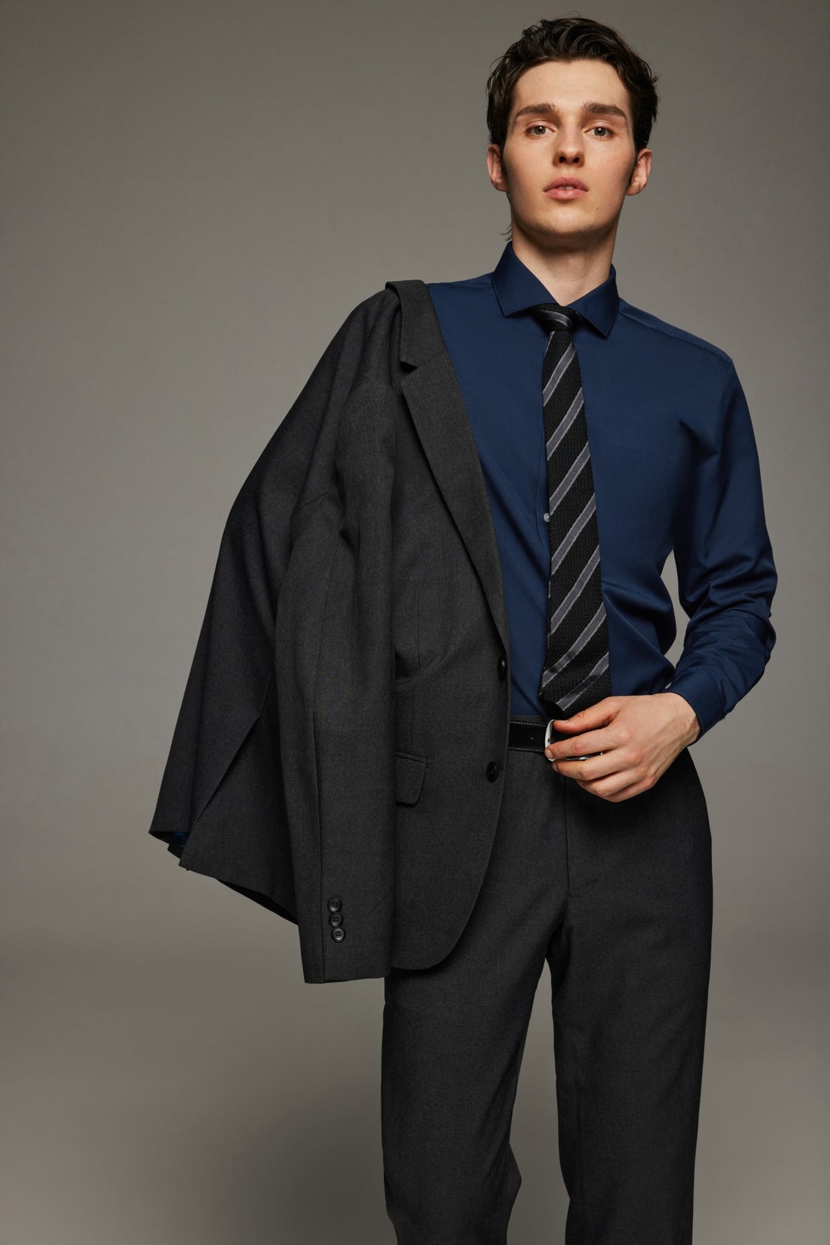 Non-Iron Dry Poplin Smart Fit Long Sleeve Shirt