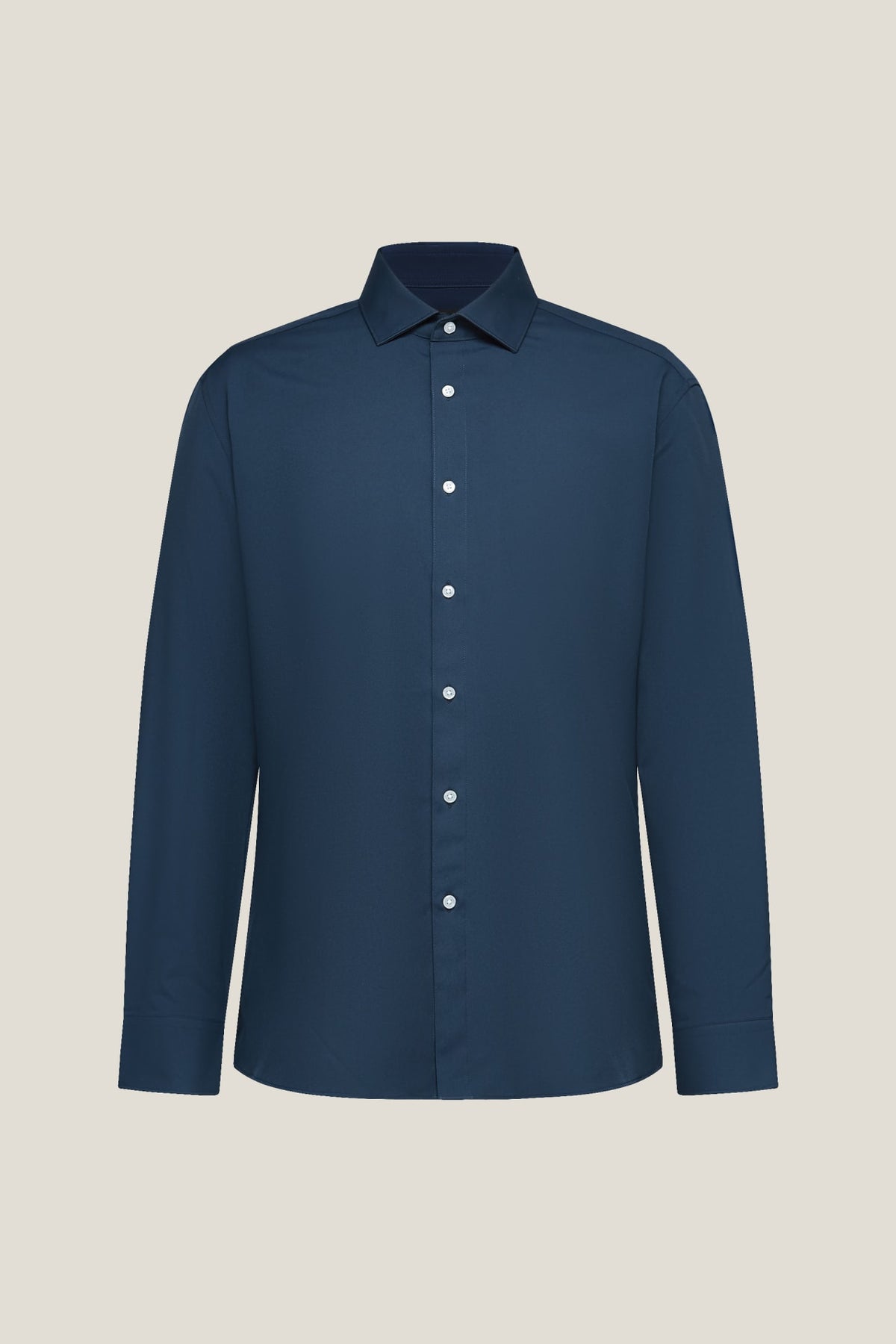 G2000 Shirts Non-Iron Dry Poplin Smart Fit Long Sleeve Shirt Estate Blue Smart