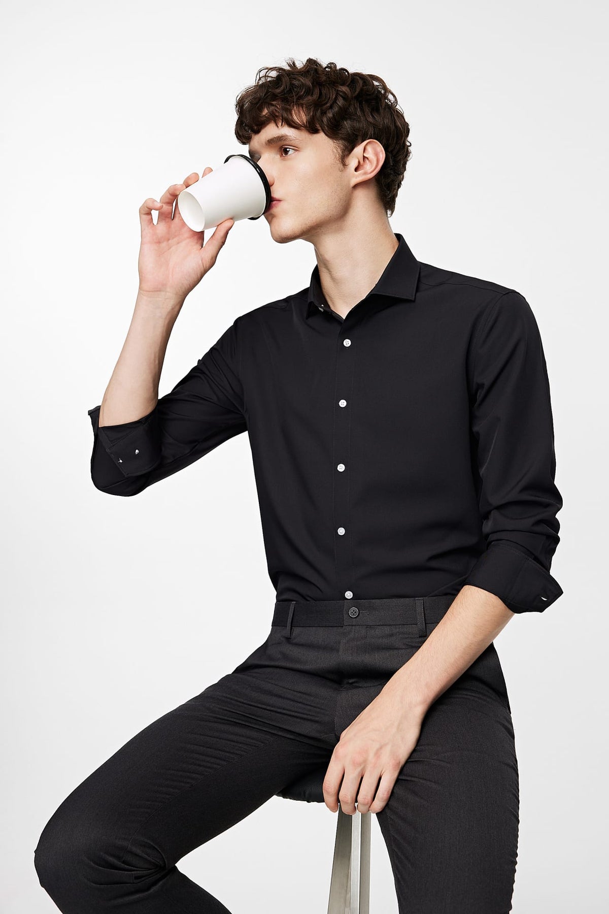 G2000 Shirts Non-Iron Dry Poplin Smart Fit Long Sleeve Shirt