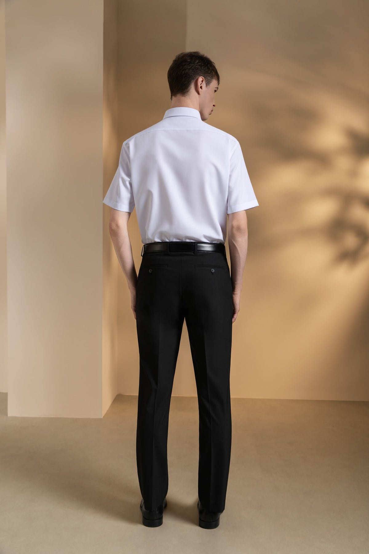Non-Iron Dry Poplin Smart Fit Short Sleeve Shirt