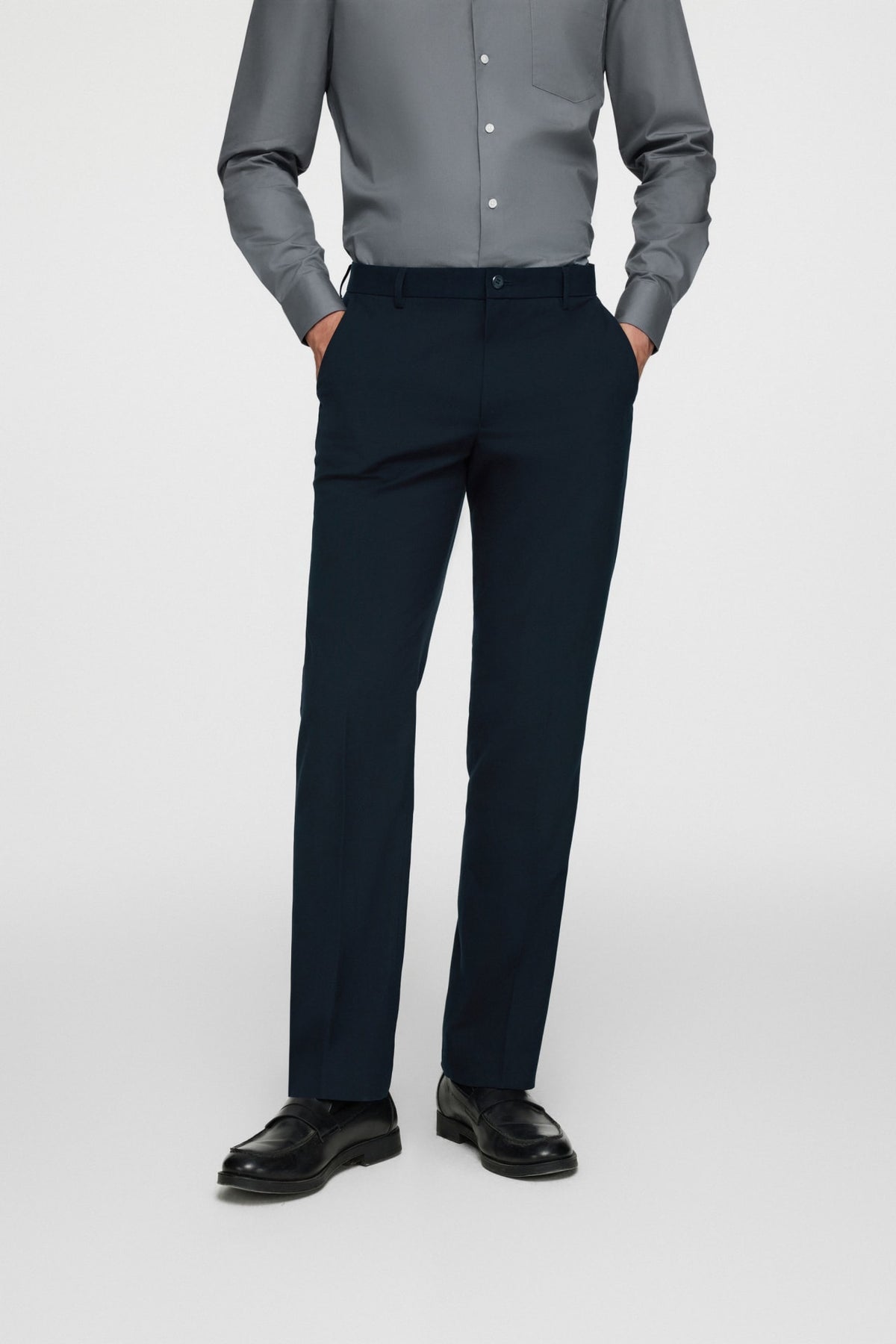 G2000 Pants Machine Washable Poly Blend Regular Fit Suit Pants Mood Indigo Regular