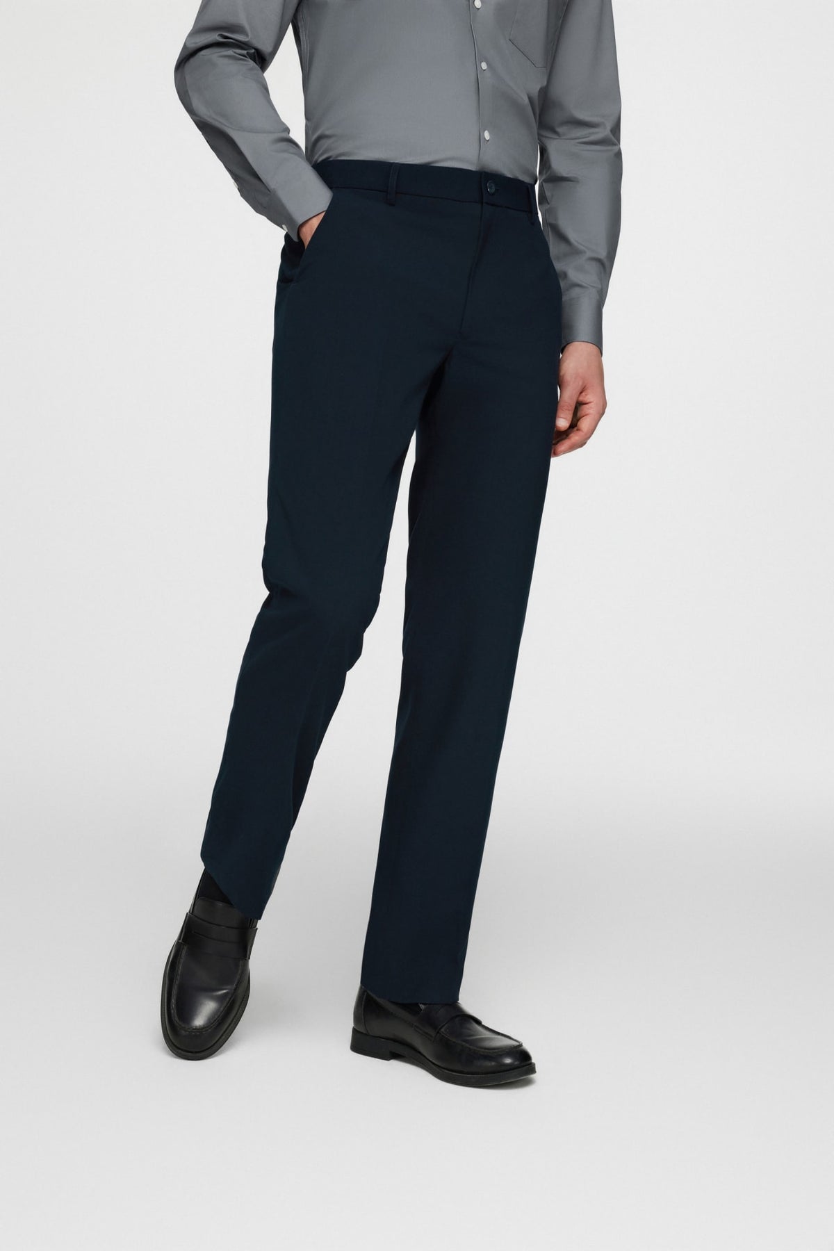 G2000 - Pants - Machine Washable Poly Blend Regular Fit Suit Pants