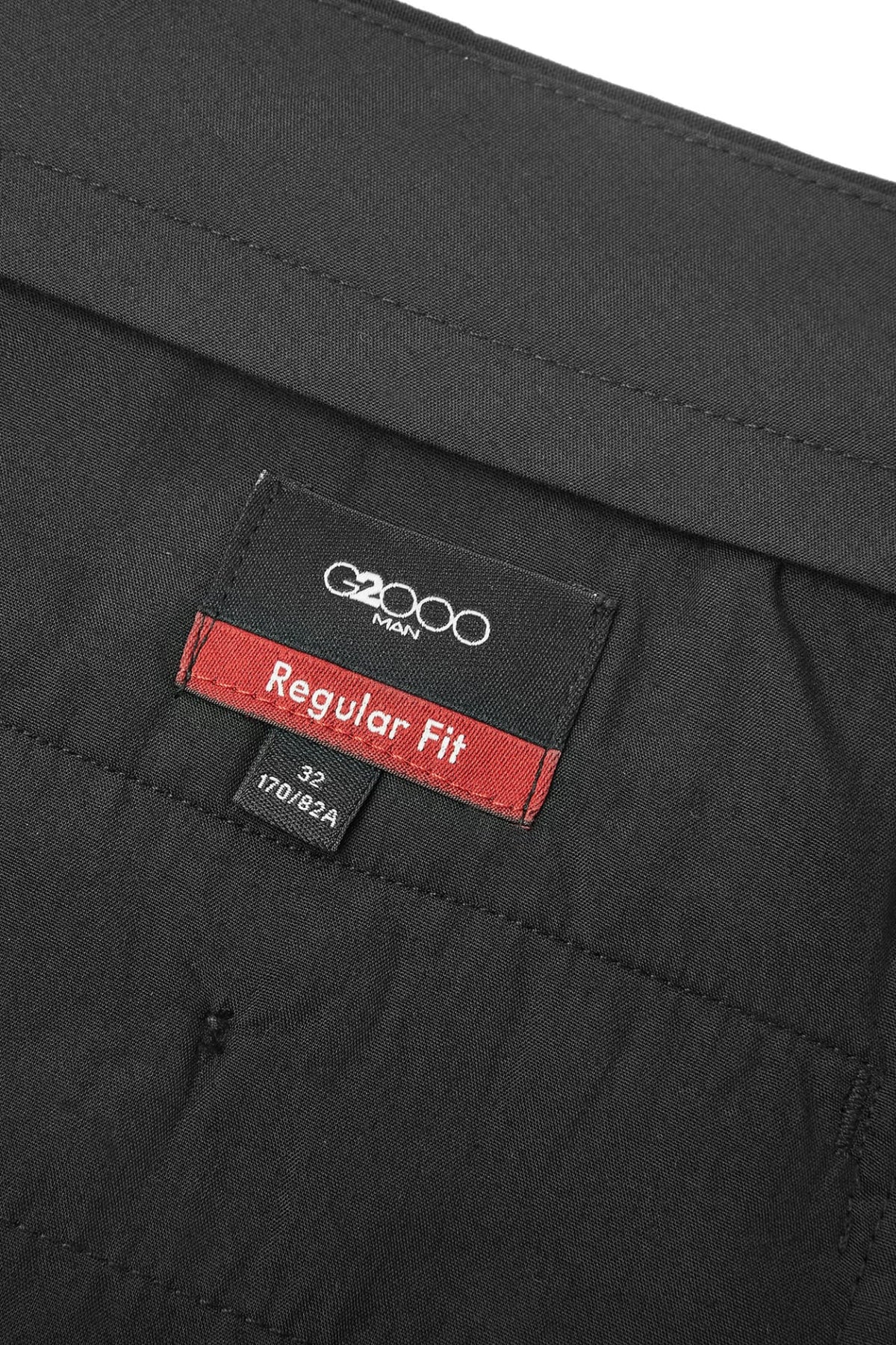 G2000 - Pants - Machine Washable Poly Blend Regular Fit Suit Pants