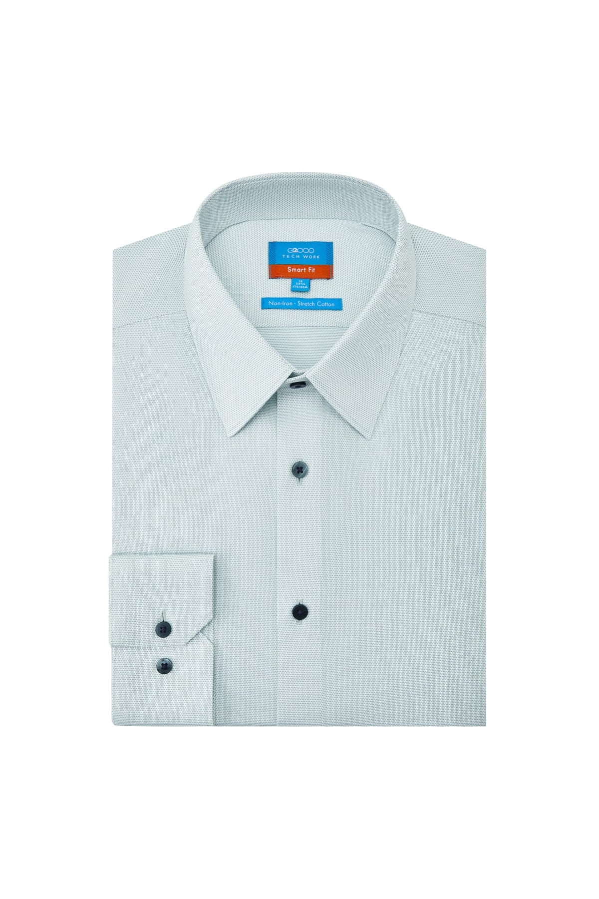 G2000 - Shirts - Non-Iron Cotton Stretch Smart Fit 2 Tone Shirt