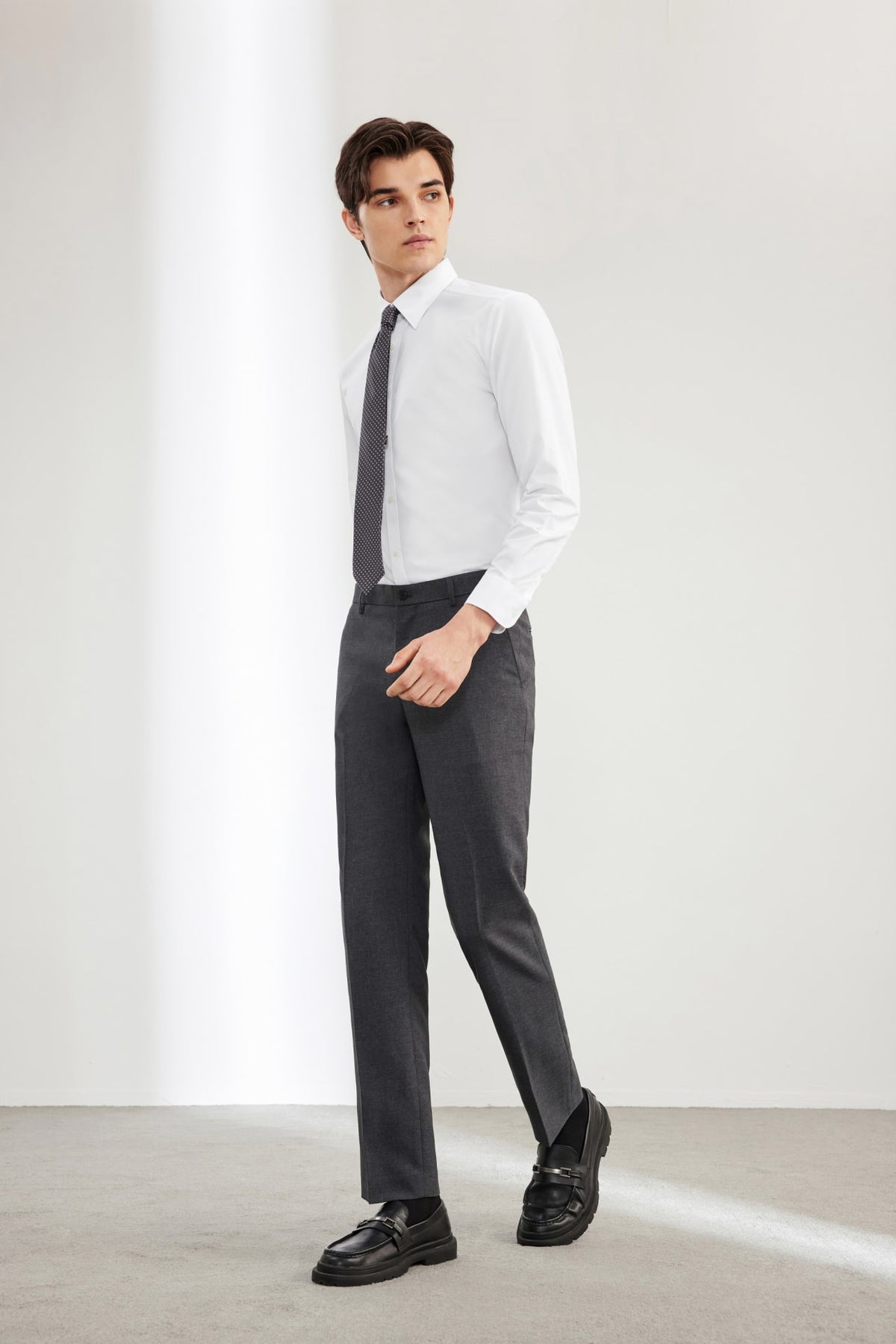 G2000 - Shirts - Non-Iron Easy Care Dot Texture Smart Fit Shirt