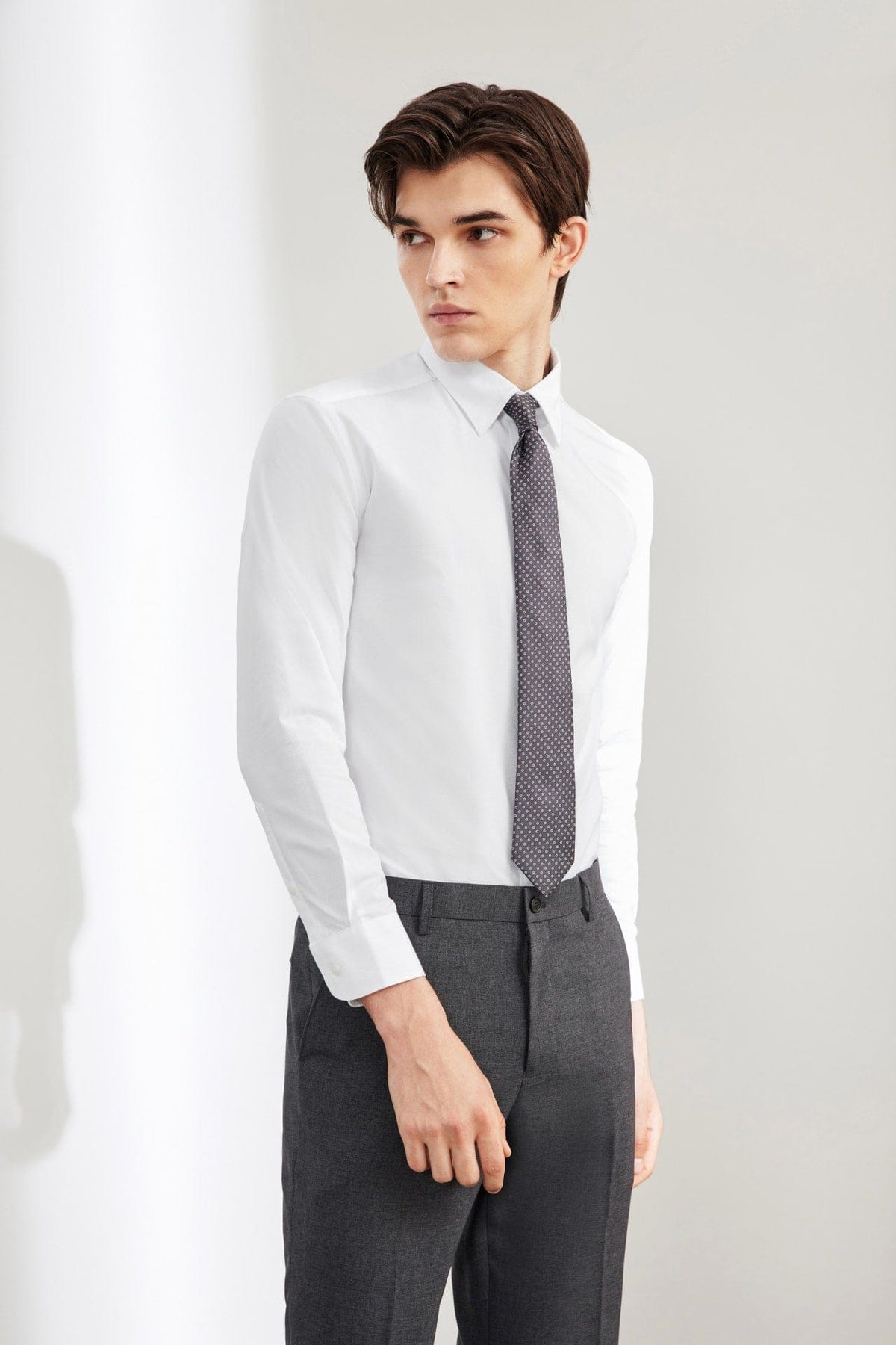 G2000 - Shirts - Non-Iron Easy Care Dot Texture Smart Fit Shirt