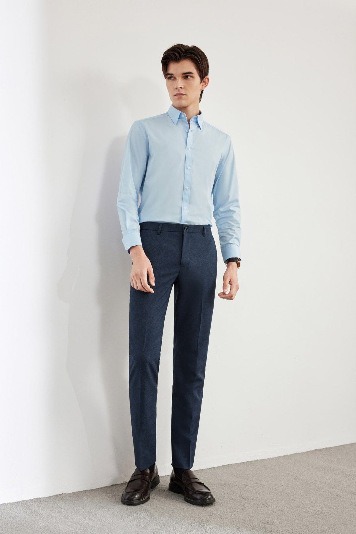 G2000 - Shirts - Non-Iron Easy Care Dot Texture Smart Fit Shirt