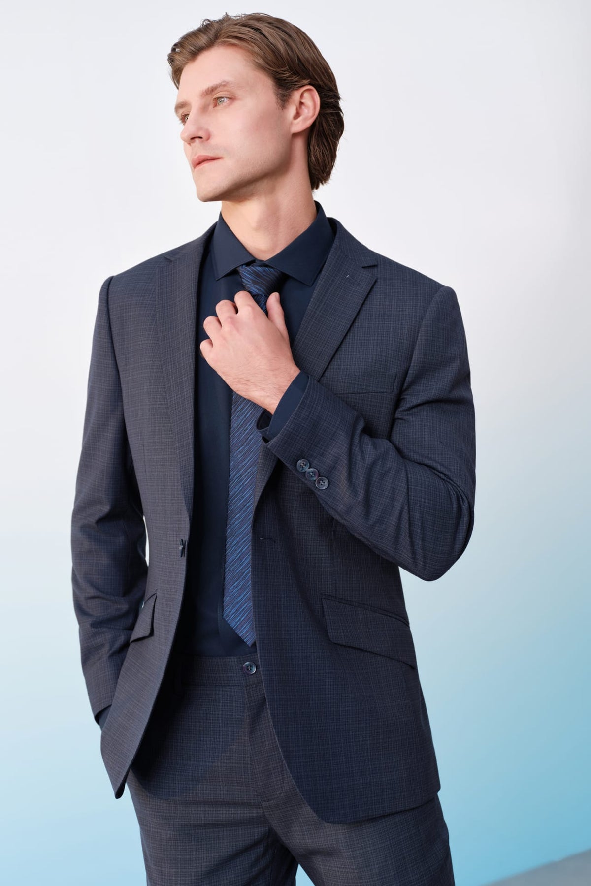 G2000 Shirts Non-Iron Dry Stretch Twill Regular Fit Long Sleeve Shirt