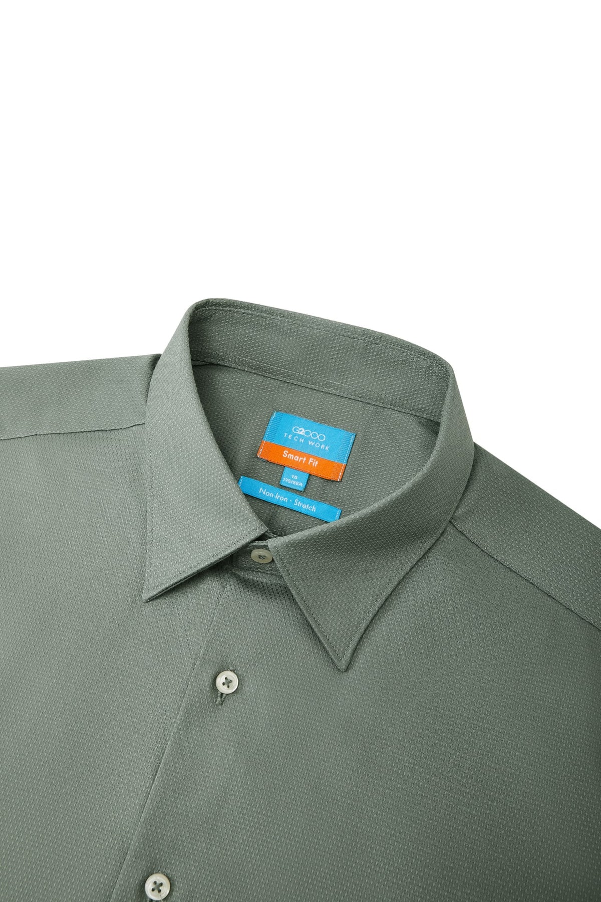 G2000 - Shirts - Non-Iron Easy Care Smart Fit Dot Texture Short Sleeve Shirt