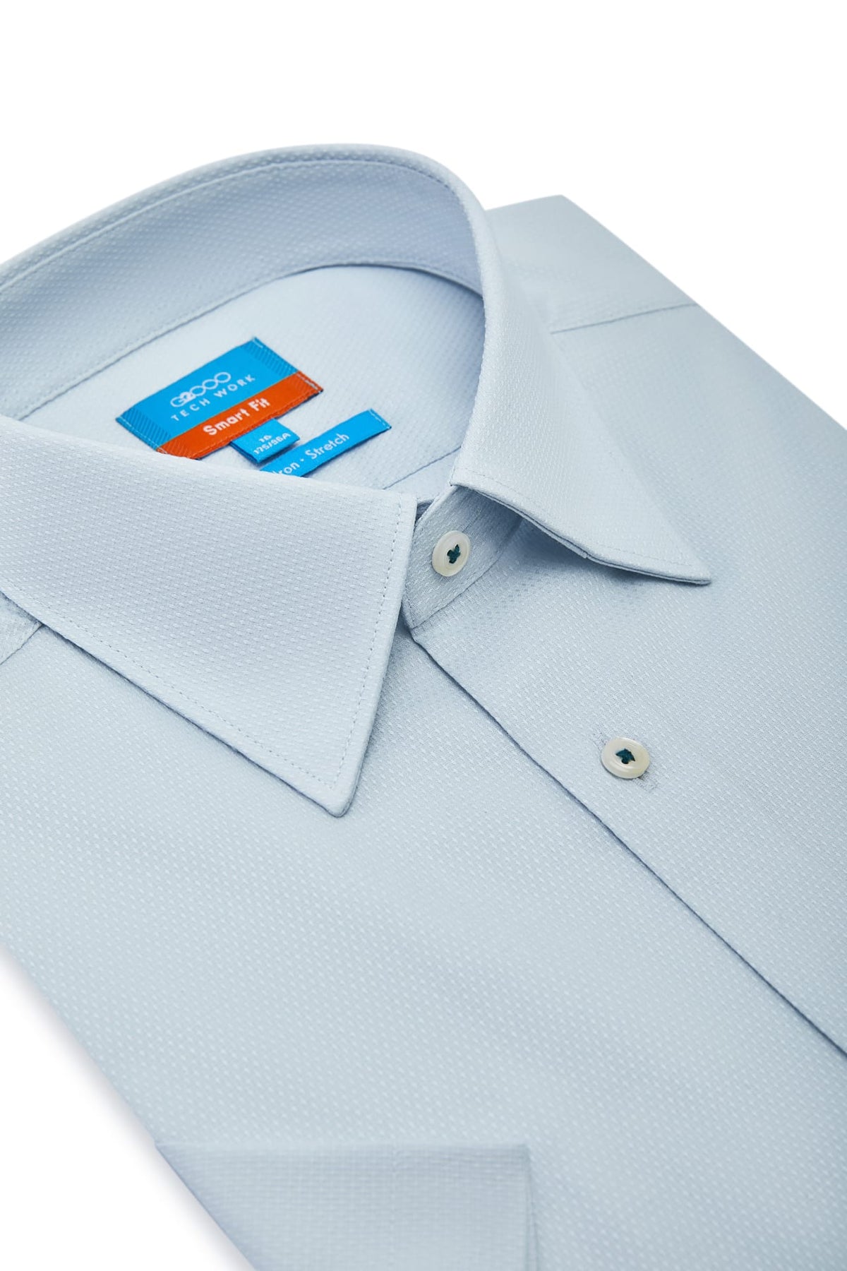 G2000 - Shirts - Non-Iron Easy Care Smart Fit Dot Texture Short Sleeve Shirt
