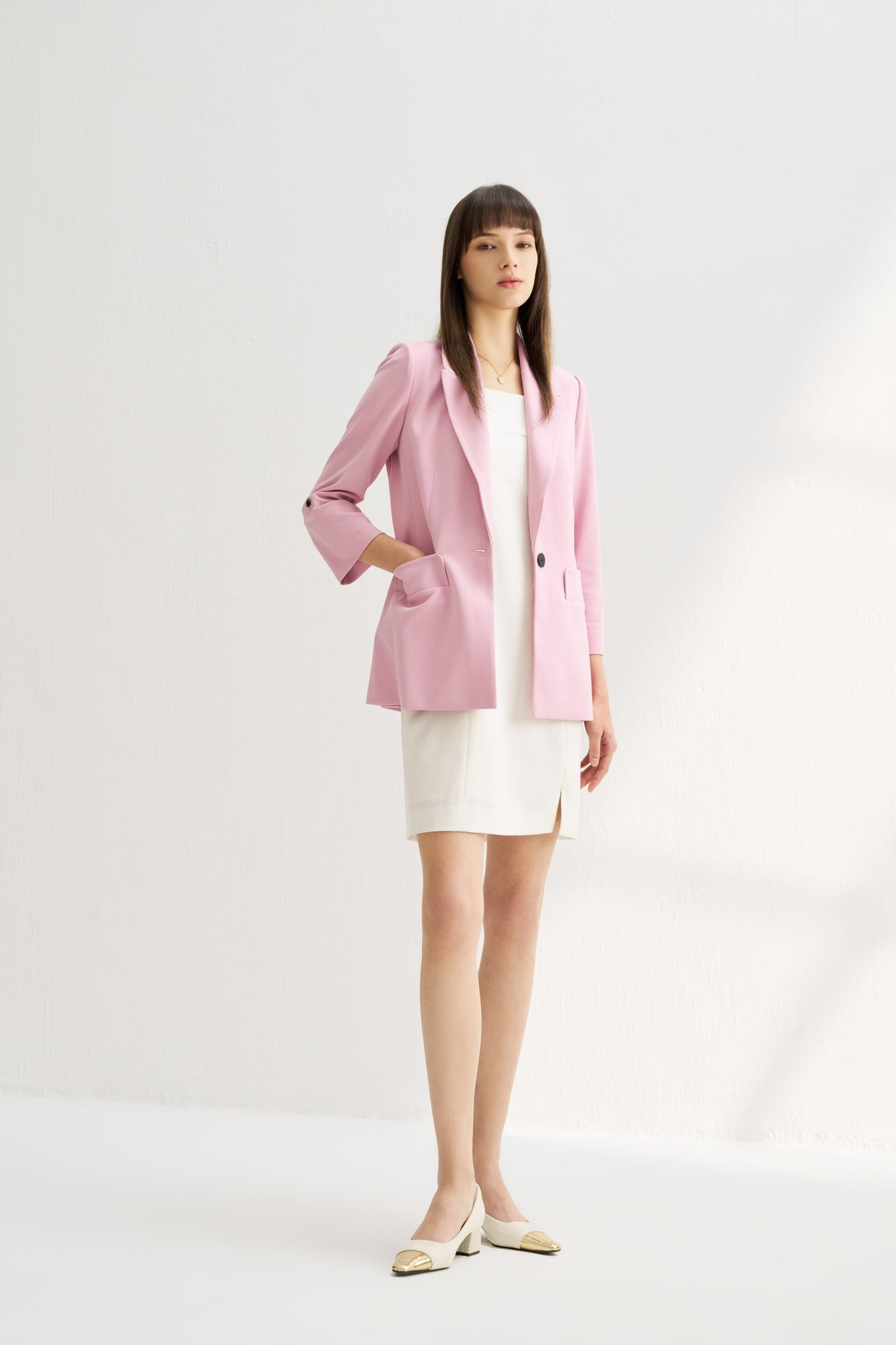 Slim Fit Rolled Sleeves Blazer G2000 Singapore