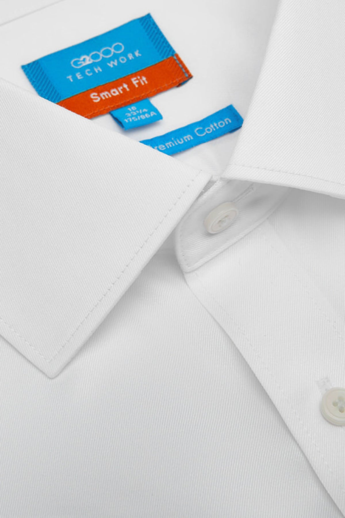 Non-Iron Premium Cotton Fine Twill Smart Fit Long Sleeve Shirt