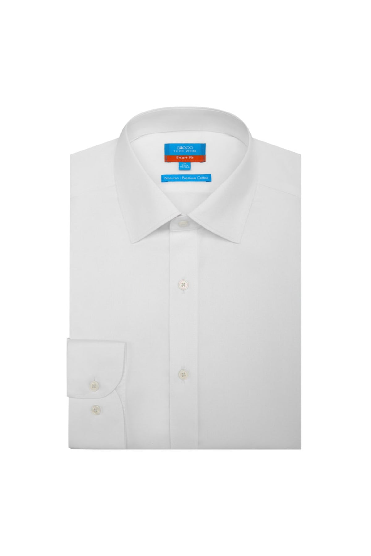 Non-Iron Premium Cotton Fine Twill Smart Fit Long Sleeve Shirt