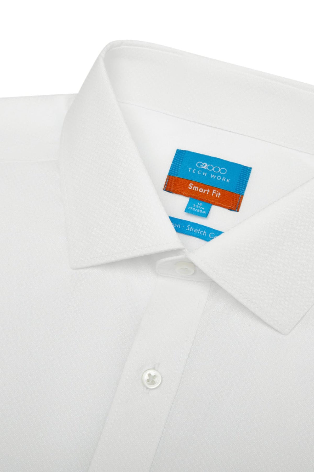 G2000 - Shirts - Non-Iron Cotton Stretch Smart Fit Texture Shirt