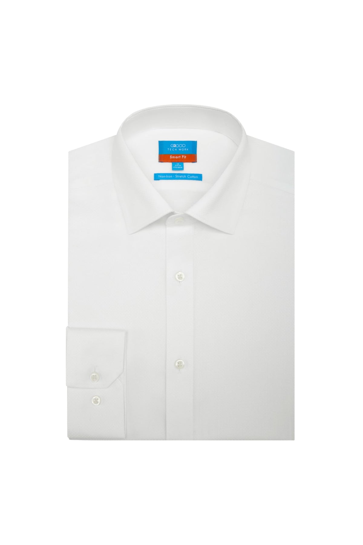 G2000 - Shirts - Non-Iron Cotton Stretch Smart Fit Texture Shirt