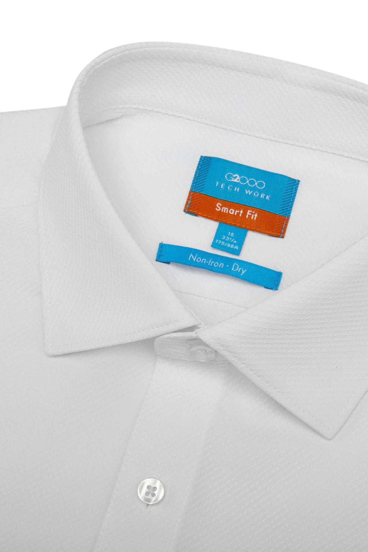G2000 Shirts Non-Iron Dry Texture Twill Smart Fit Long Sleeve Shirt