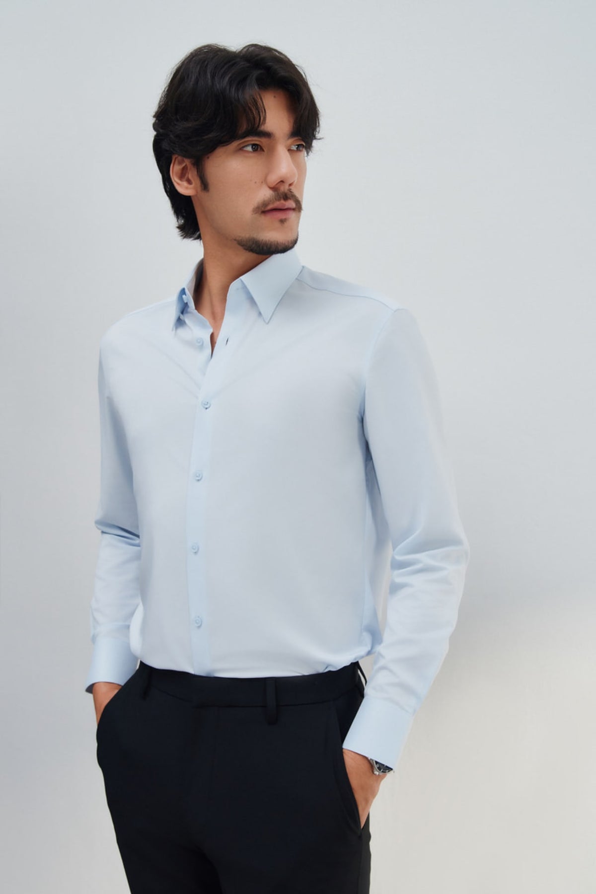 G2000 - Shirts - Non-Iron Dry Stretch Smart Fit Poplin Shirt