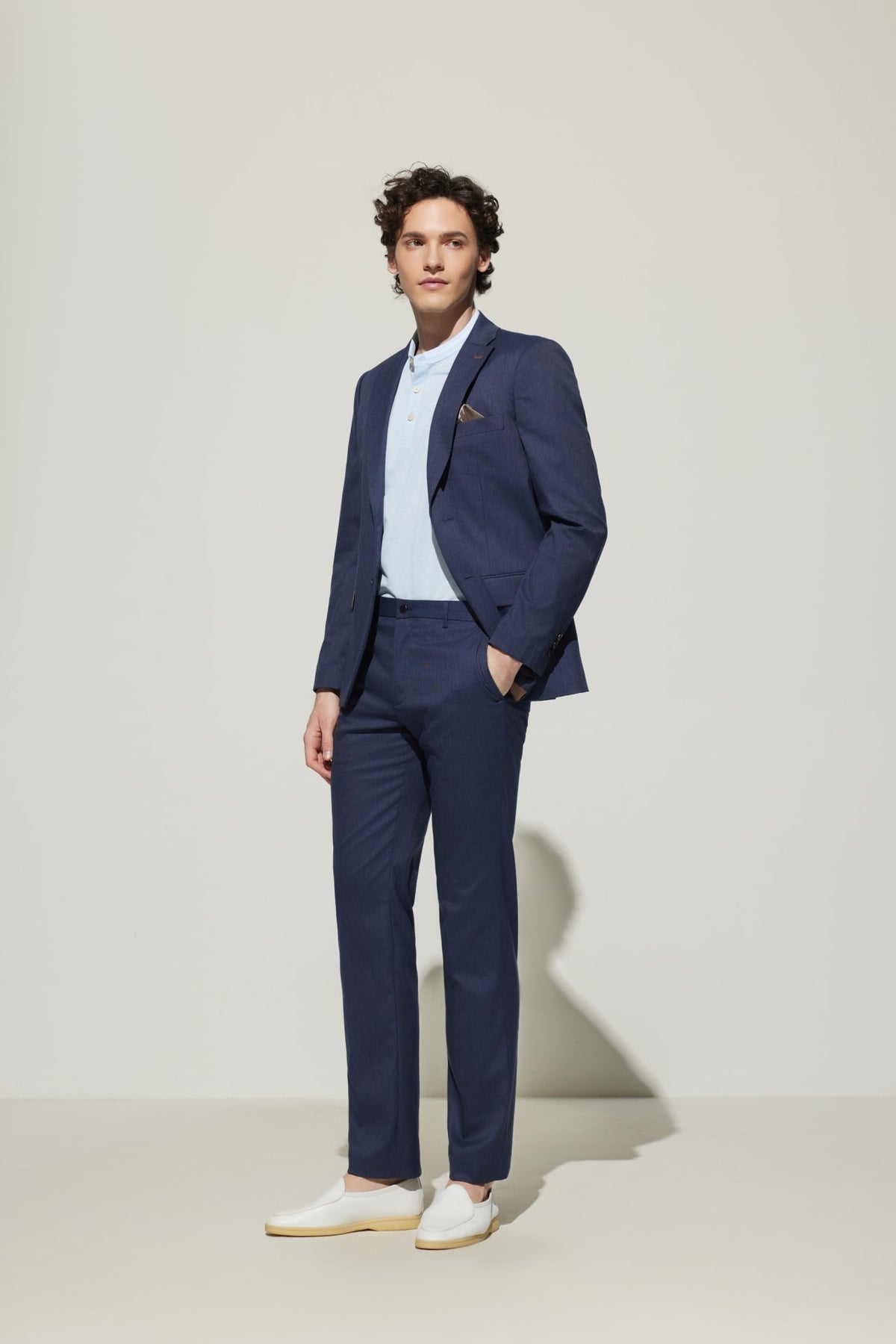 G2000 Suits Multi-Way Stretch Smart Fit Texture Suit Blazer Stormy Darkness Smart