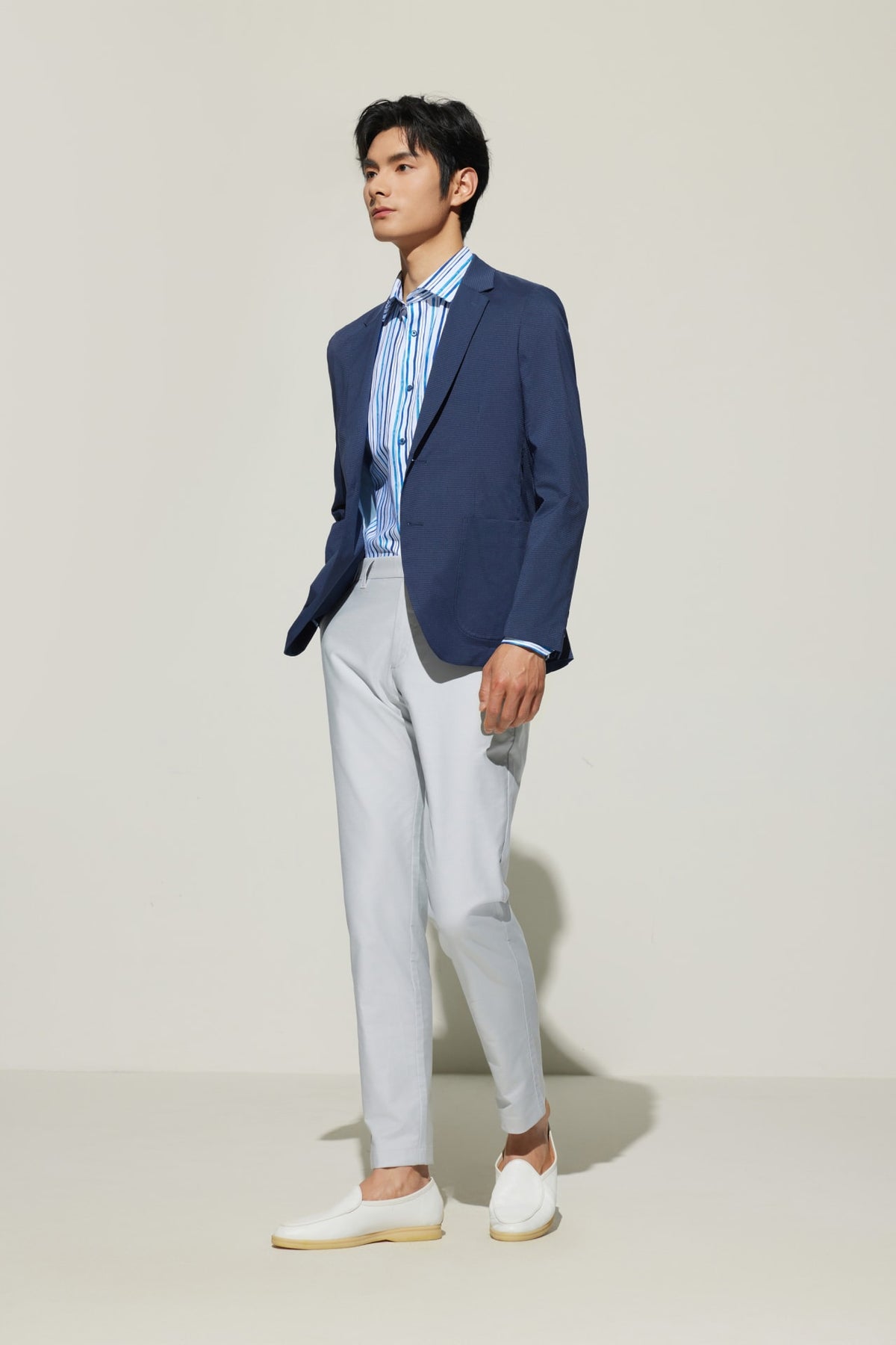 G2000 Suits Ribstop Relax Fit Casual Blazer Enigmatic Teal Relaxed