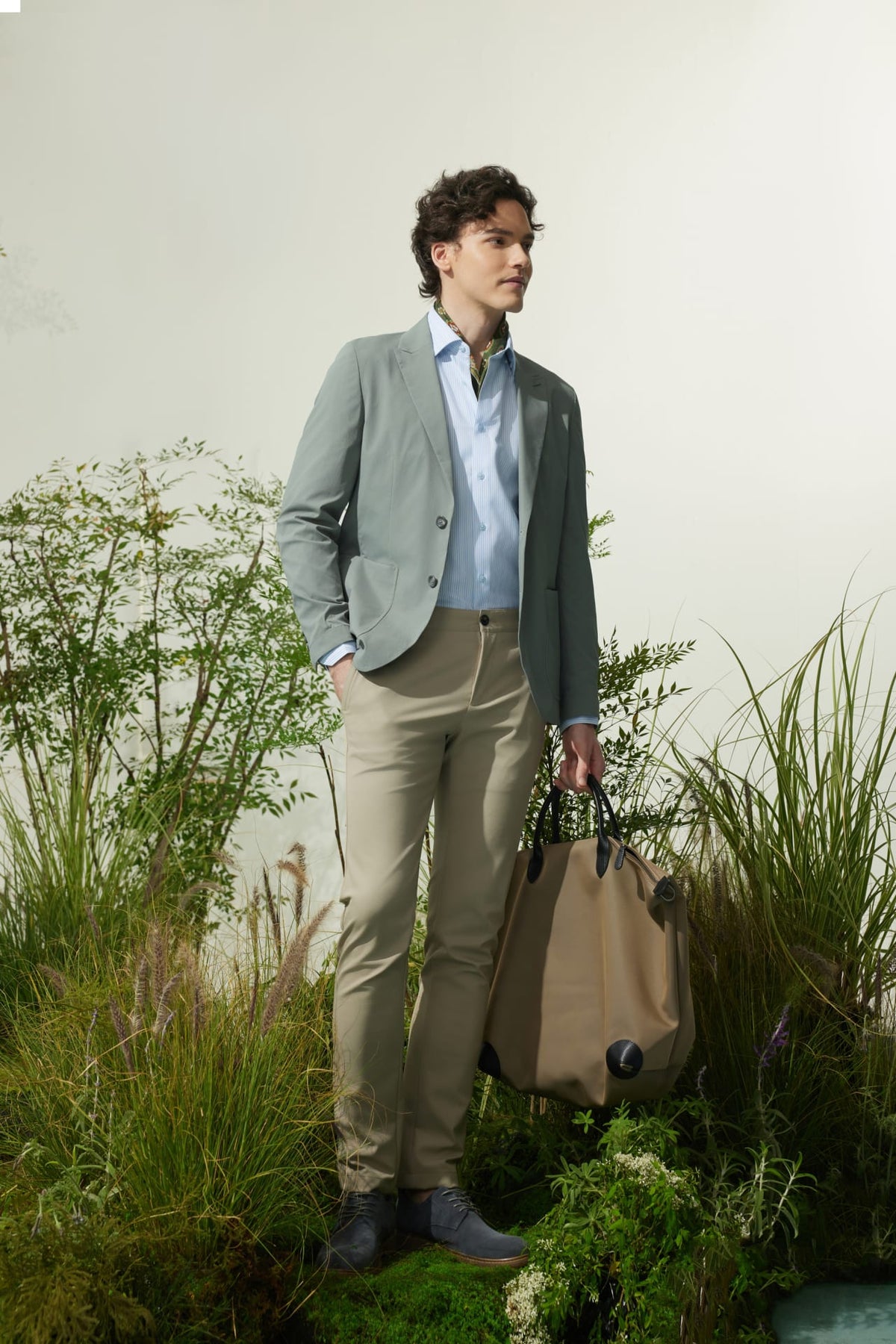 G2000 Suits Seersucker Relax Fit Casual Blazer