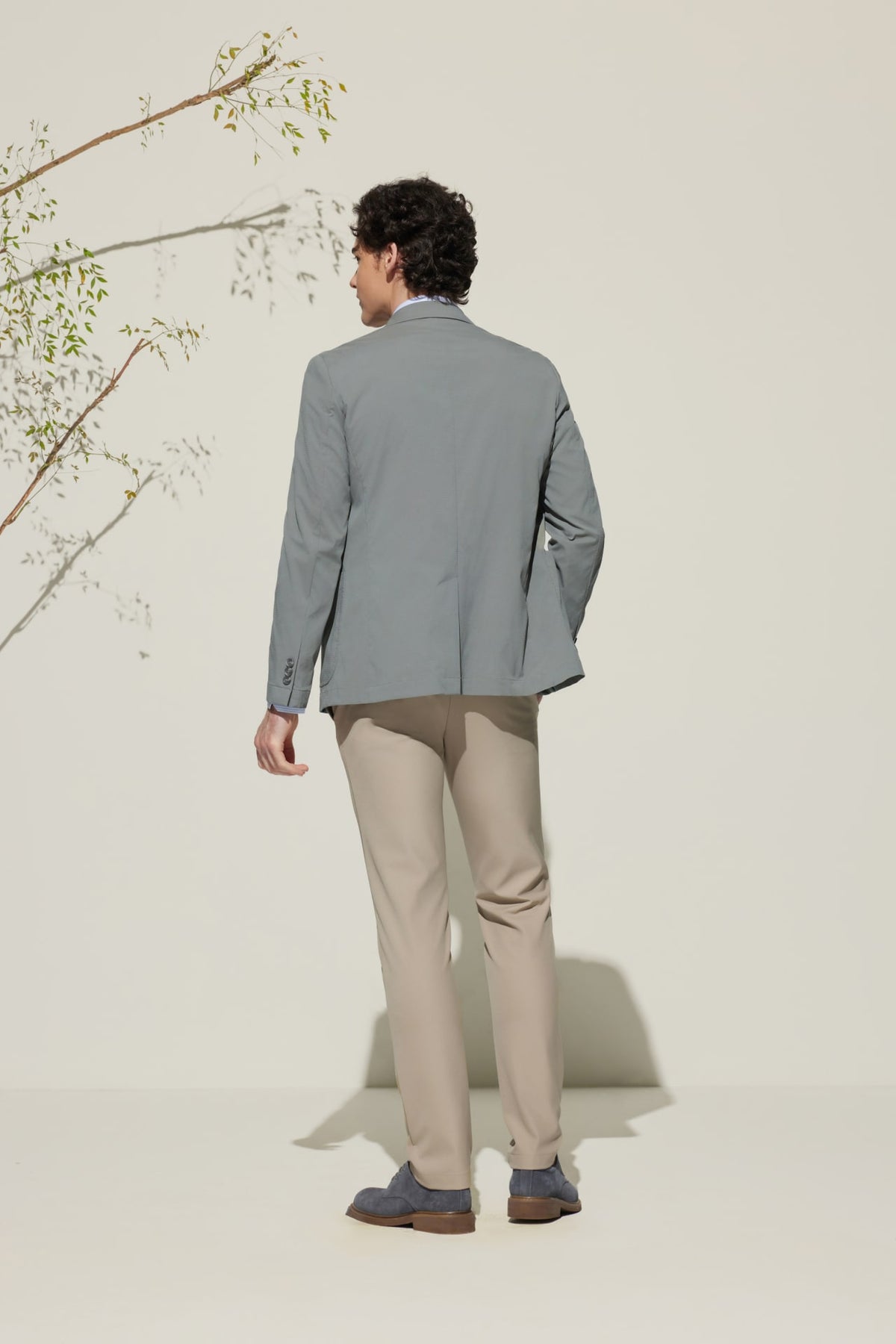G2000 Suits Seersucker Relax Fit Casual Blazer