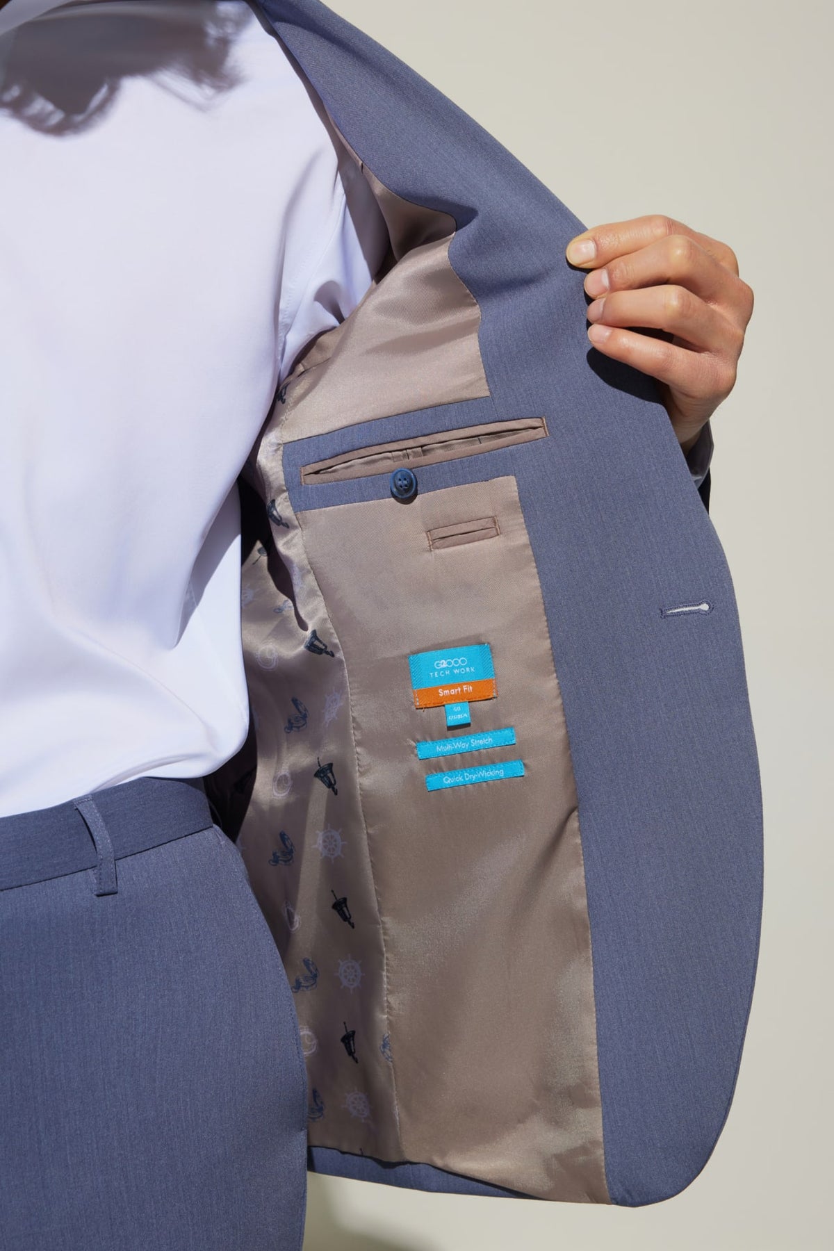 G2000 - Suits - Multi-Way Stretch Smart Fit Twill Suit Blazer