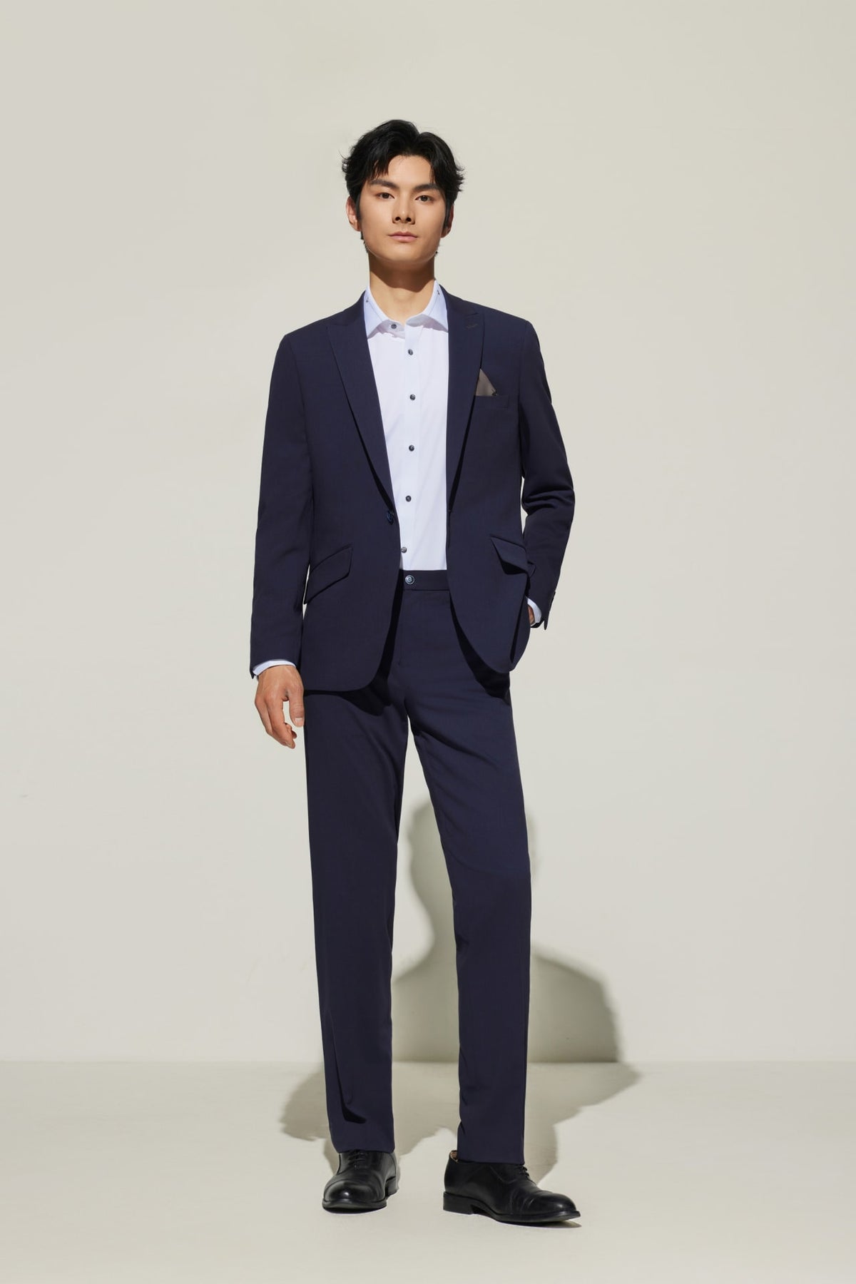 G2000 - Suits - Multi-Way Stretch Smart Fit Twill Suit Blazer - Smart - Stormy Darkness