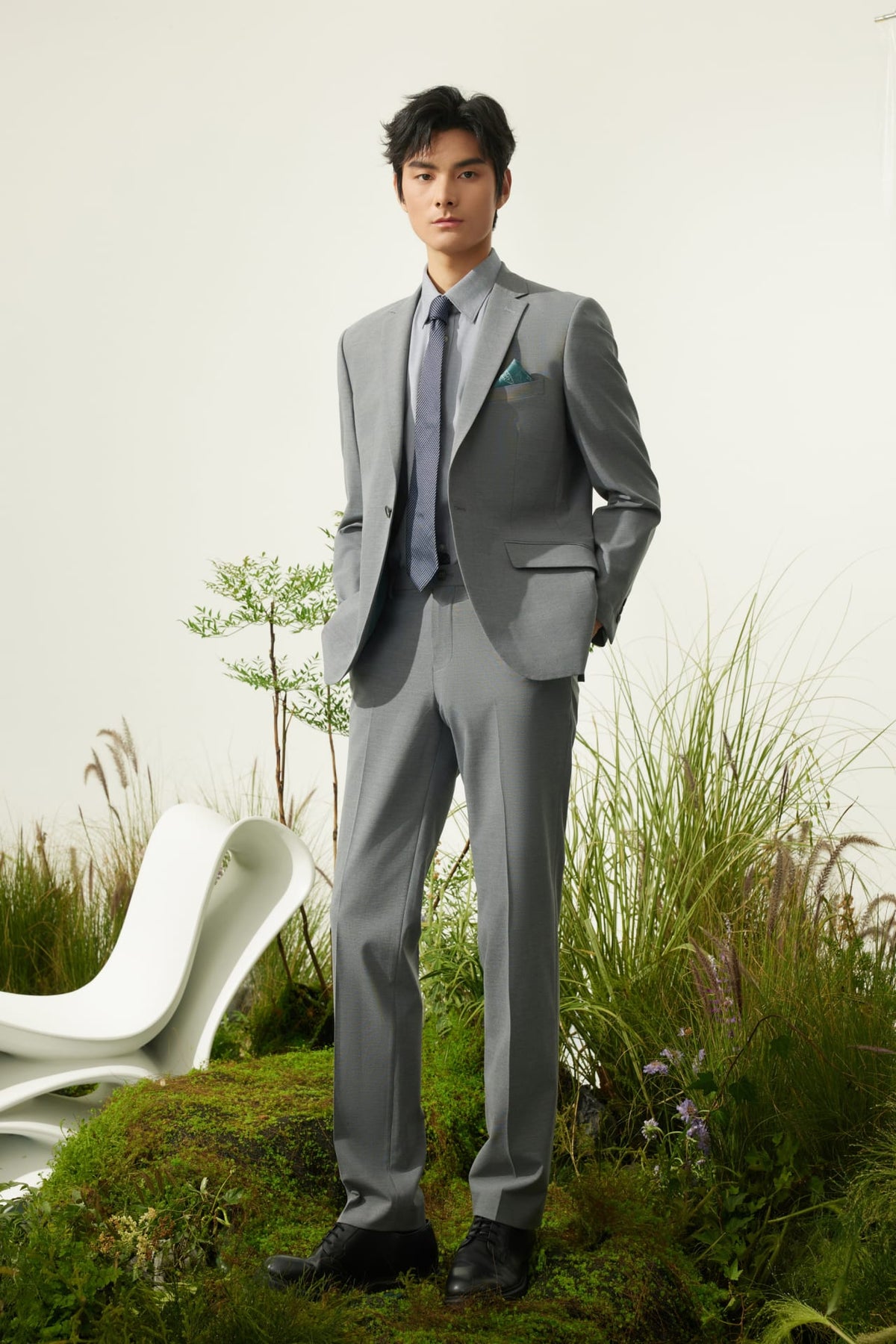 G2000 - Suits - Multi-Way Stretch Smart Fit Plain Weave Suit Blazer