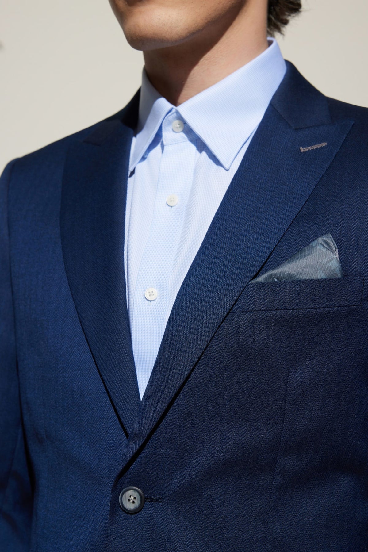 G2000 Suits Multi-Way Stretch Smart Fit Herringbone Suit Blazer