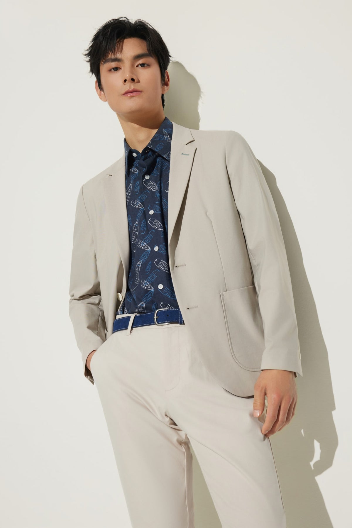 G2000 Suits Cotton Blend Relax Fit Casual Blazer