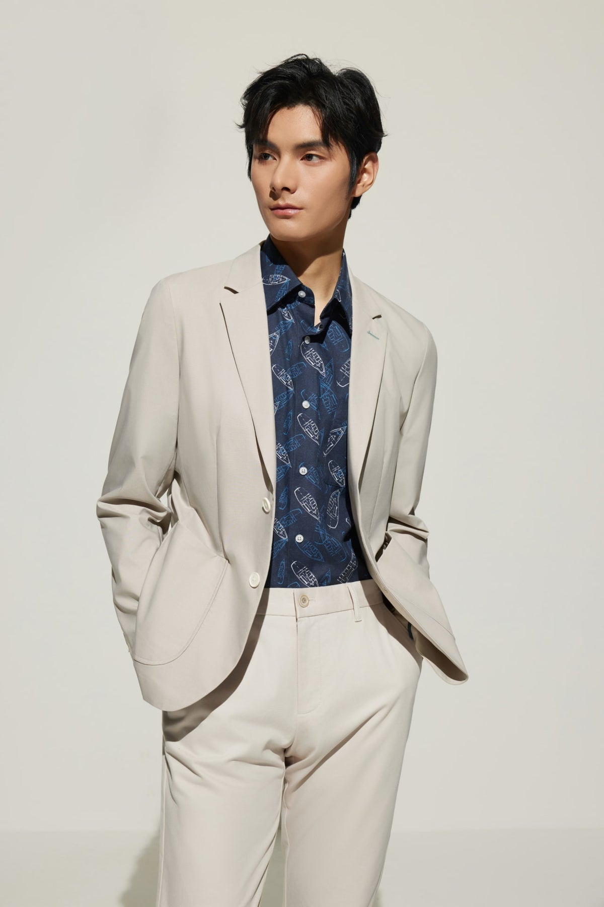 G2000 Suits Cotton Blend Relax Fit Casual Blazer
