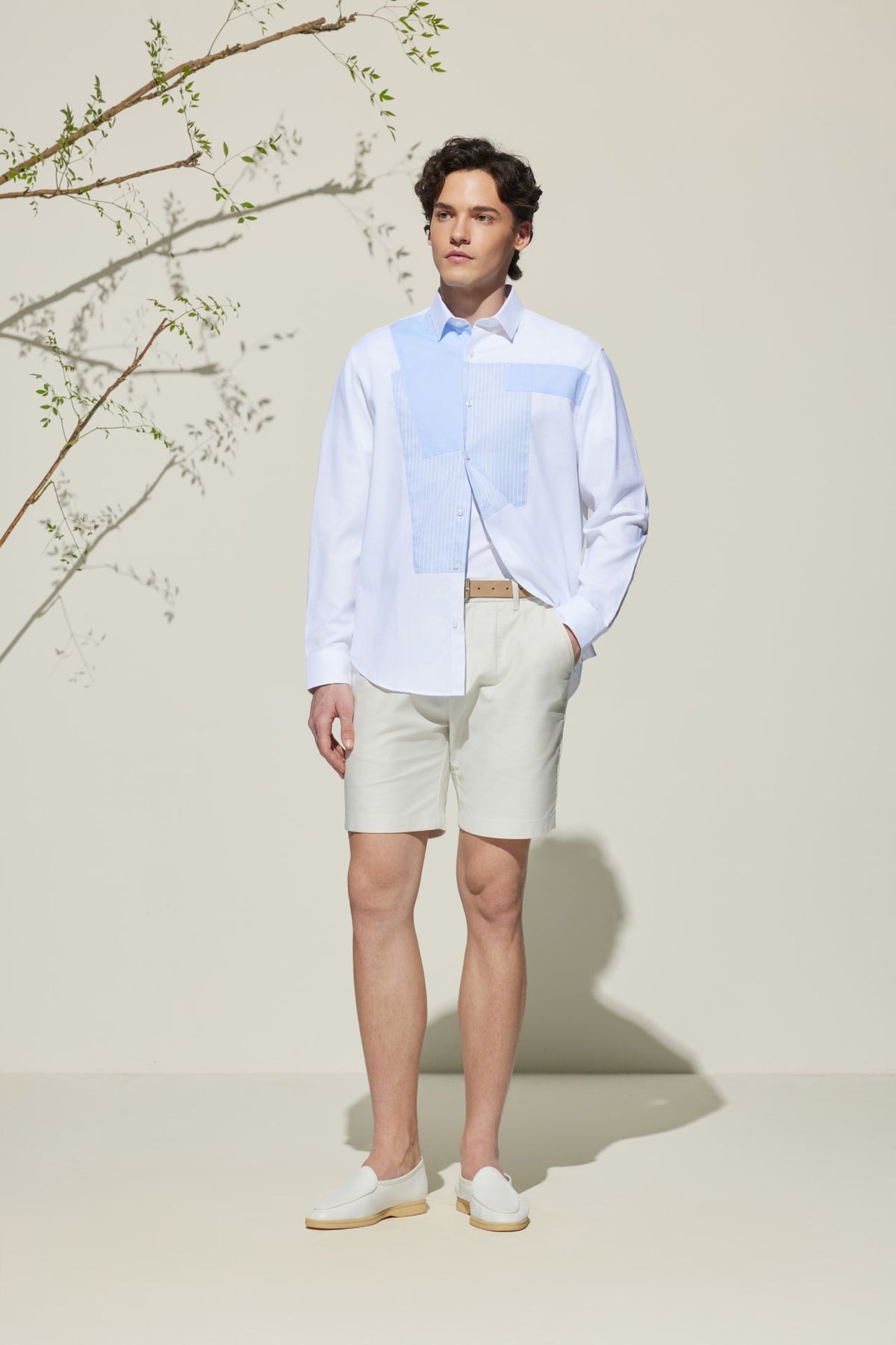 G2000 Shirts Cotton Oxford Comfort Fit Colour Blocking Casual Shirt Polished Frost Comfort