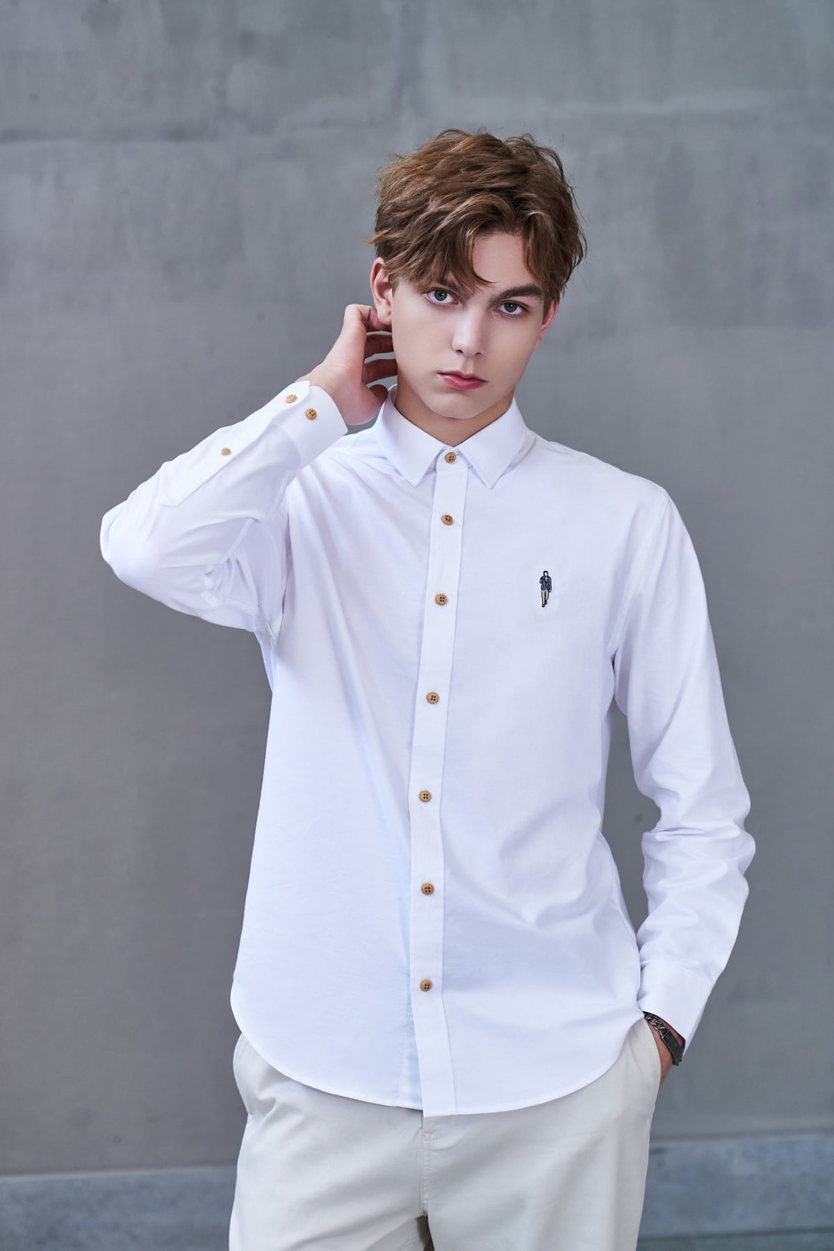 G2000 - Shirts - G2000 X Rodrigo Saldana Oxford Embroidery Casual Shirts