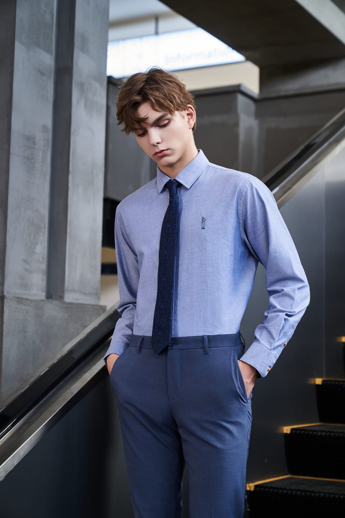 G2000 - Shirts - G2000 X Rodrigo Saldana Oxford Embroidery Casual Shirt