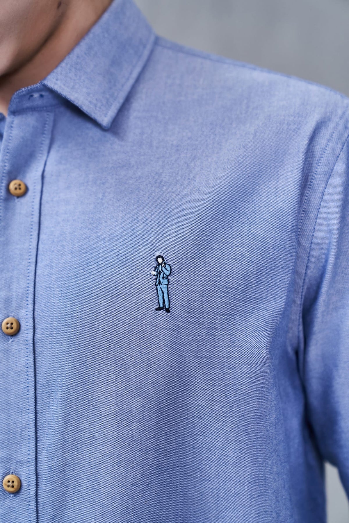 G2000 - Shirts - G2000 X Rodrigo Saldana Oxford Embroidery Casual Shirt
