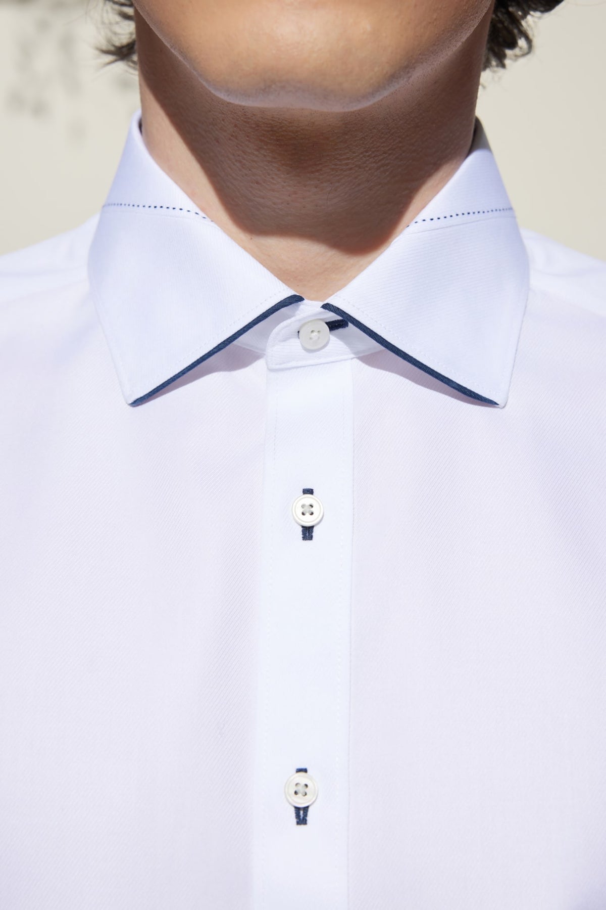 G2000 - Shirts - Non-Iron Premium Cotton Smart Fit Dobby Twill Shirt with Design Detail