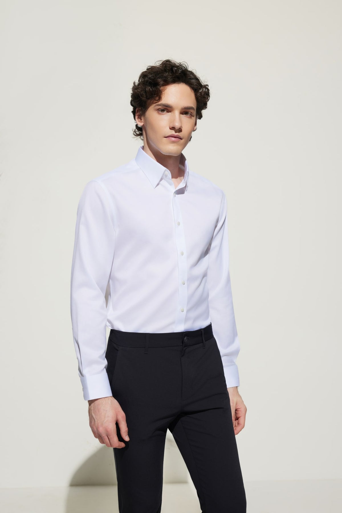G2000 - Shirts - Non-Iron Premium Cotton Smart Fit Herringbone Shirt
