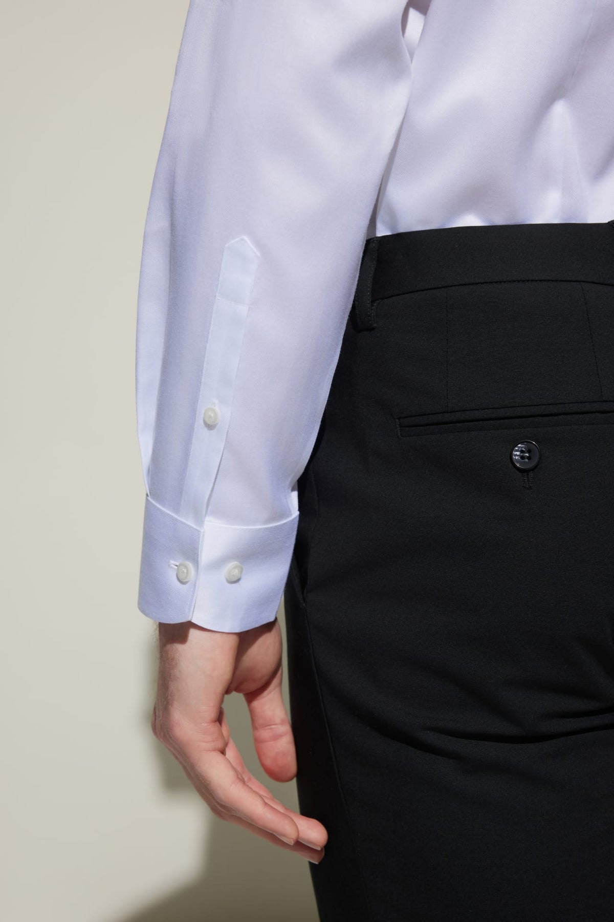 G2000 - Shirts - Non-Iron Premium Cotton Smart Fit Wide Herringbone Shirt