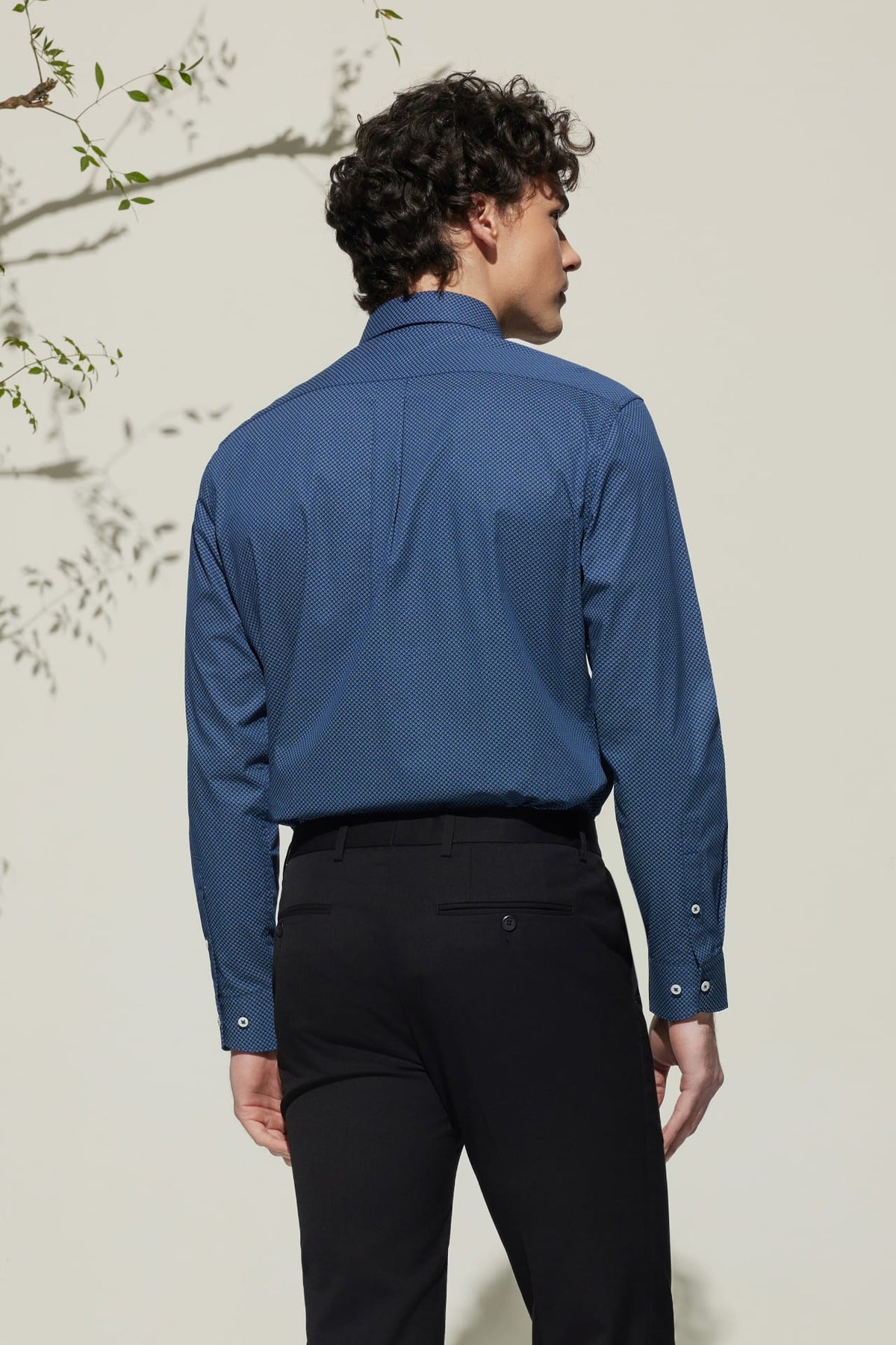 G2000 - Shirts - Cotton Digital Print Smart Fit Twill Casual Shirt
