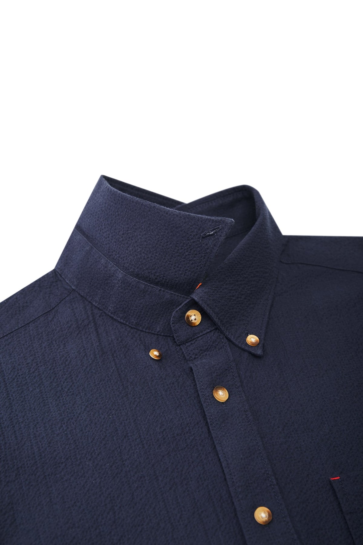 G2000 - Shirts - Cotton Seersucker Smart Fit Casual Shirt with Pocket