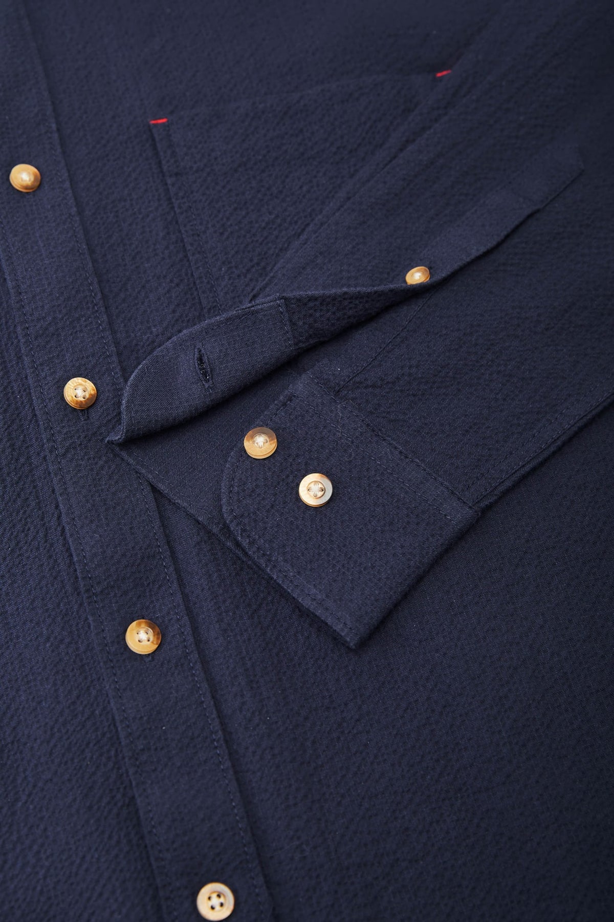 G2000 - Shirts - Cotton Seersucker Smart Fit Casual Shirt with Pocket