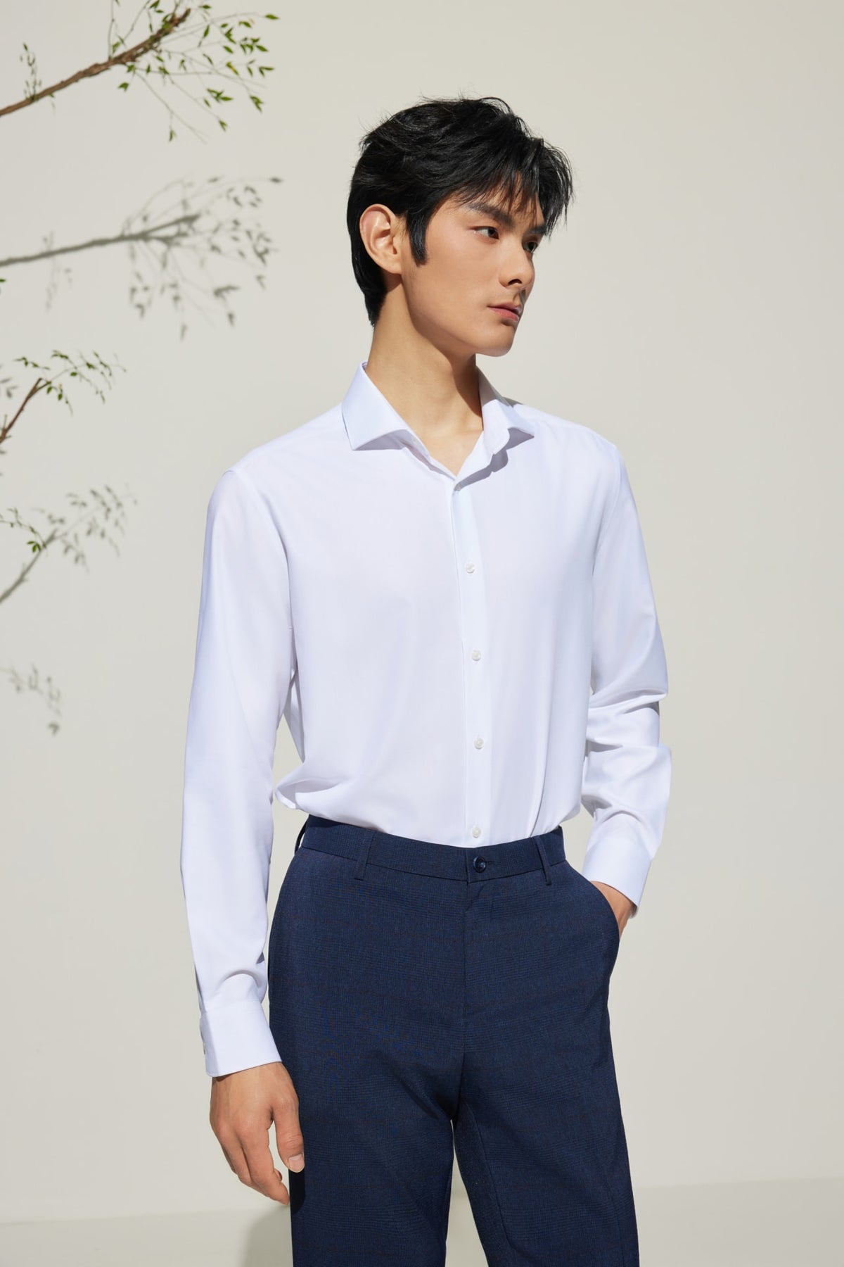 G2000 - Shirts - Non-Iron Cool Touch Stretch Twill Smart Fit Long Sleeve Shirt