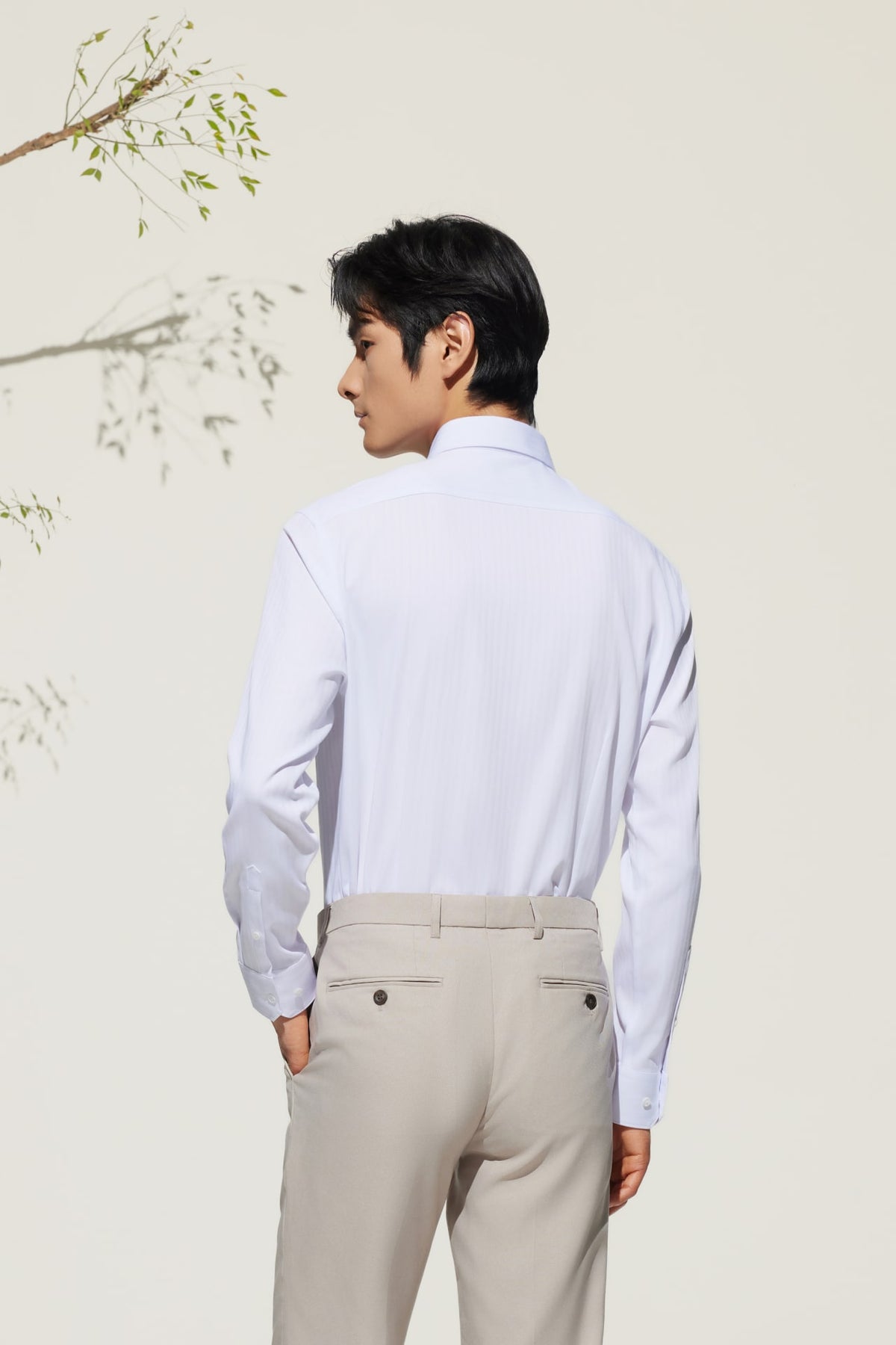 G2000 - Shirts - Non-Iron Silky Touch Smart Fit Herringbone Shirt