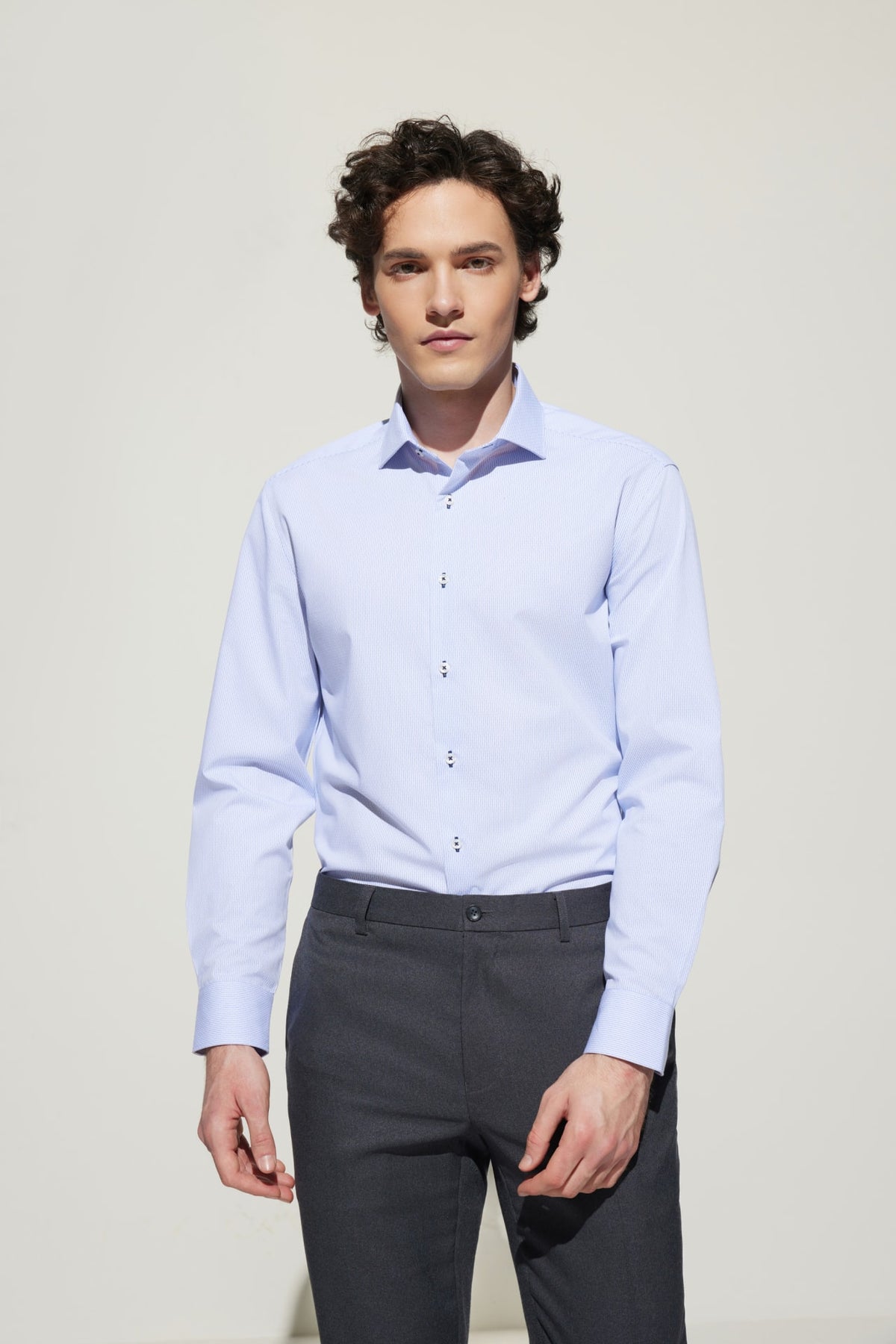 G2000 - Shirts - Non-Iron Silky Touch Smart Fit Stripe Shirt