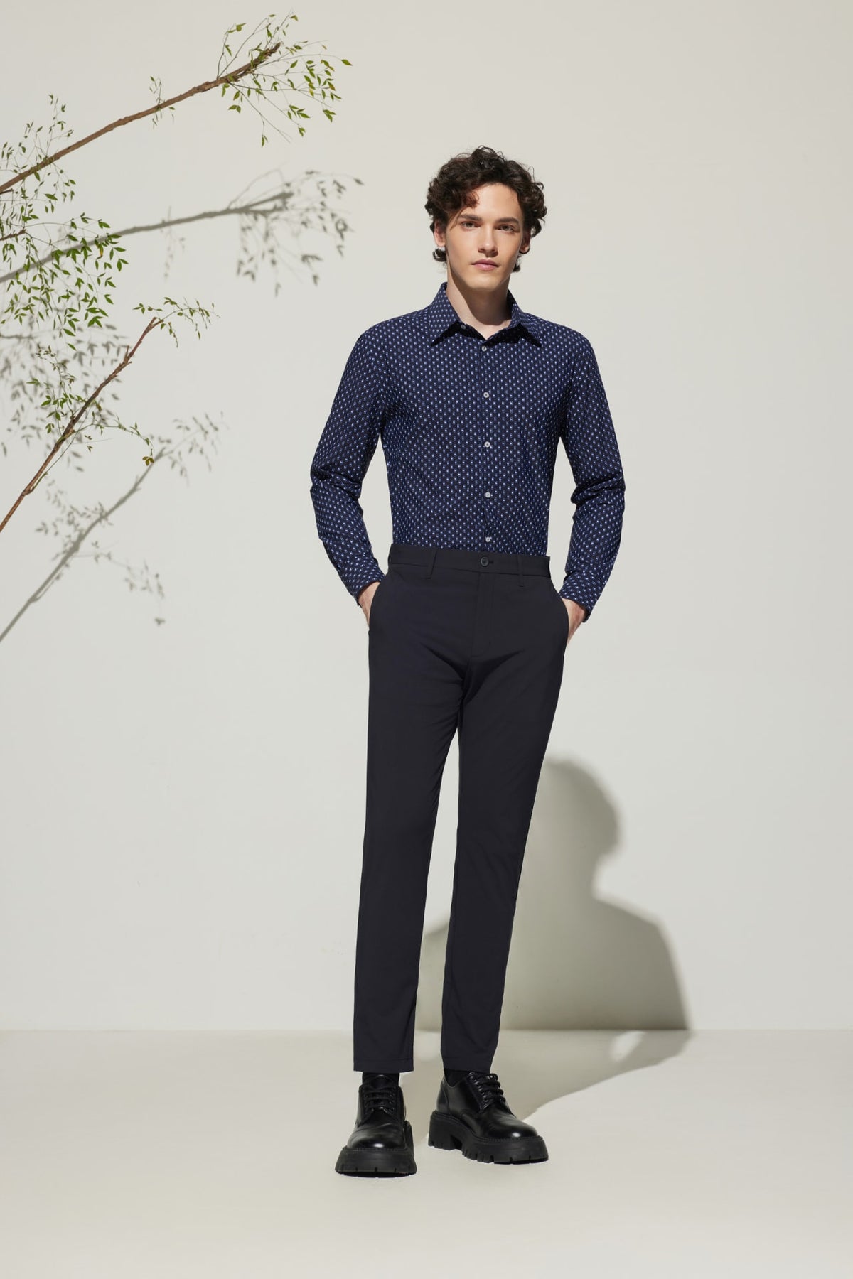 G2000 - Shirts - Easy Care Dry All Over Print Smart Fit Casual Shirt